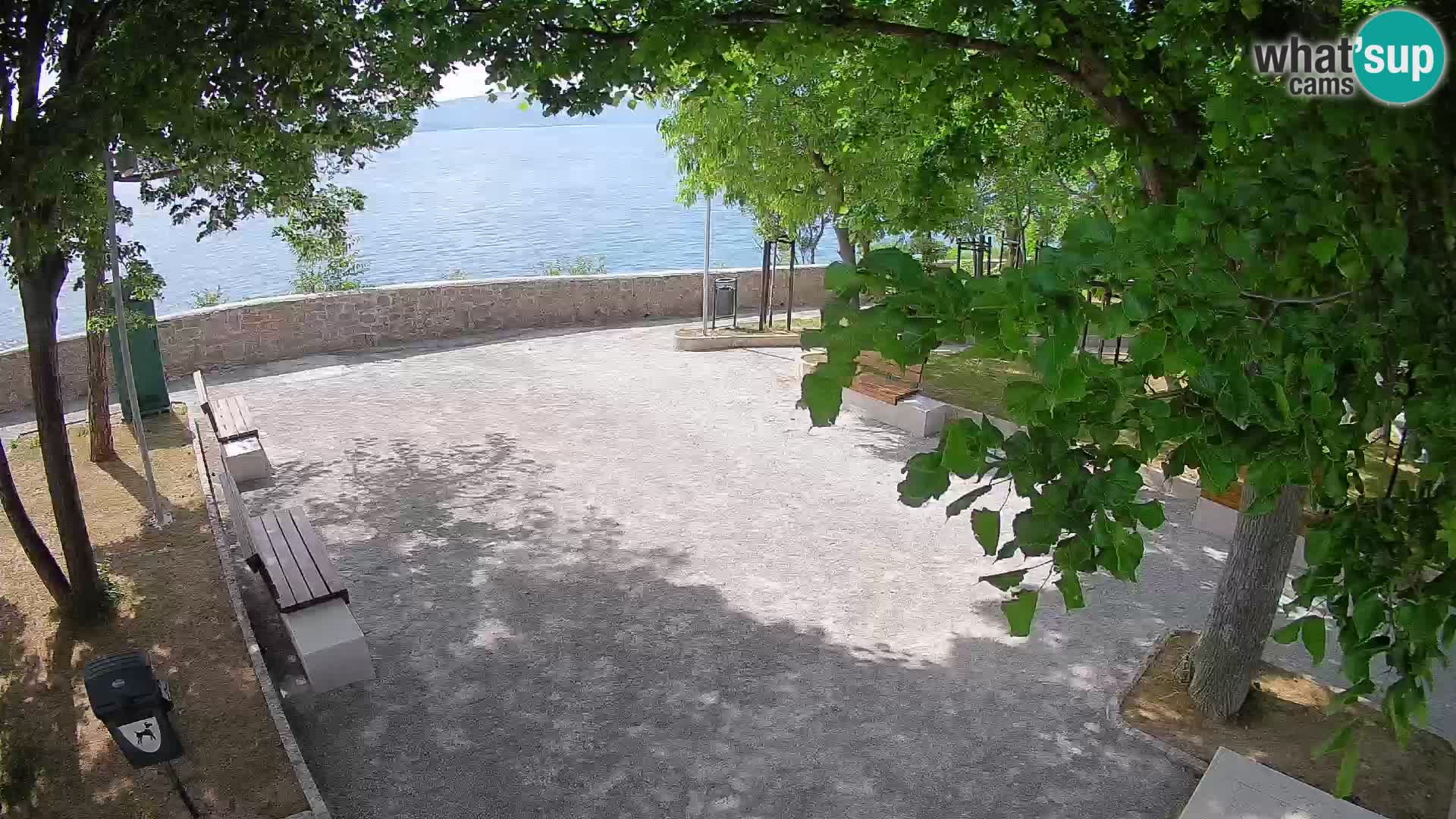 Senj Live Cam – Writers’ Park and the Velebit Channel
