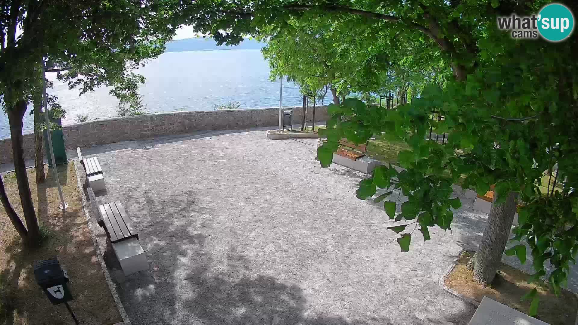 Senj Live Cam – Writers’ Park and the Velebit Channel