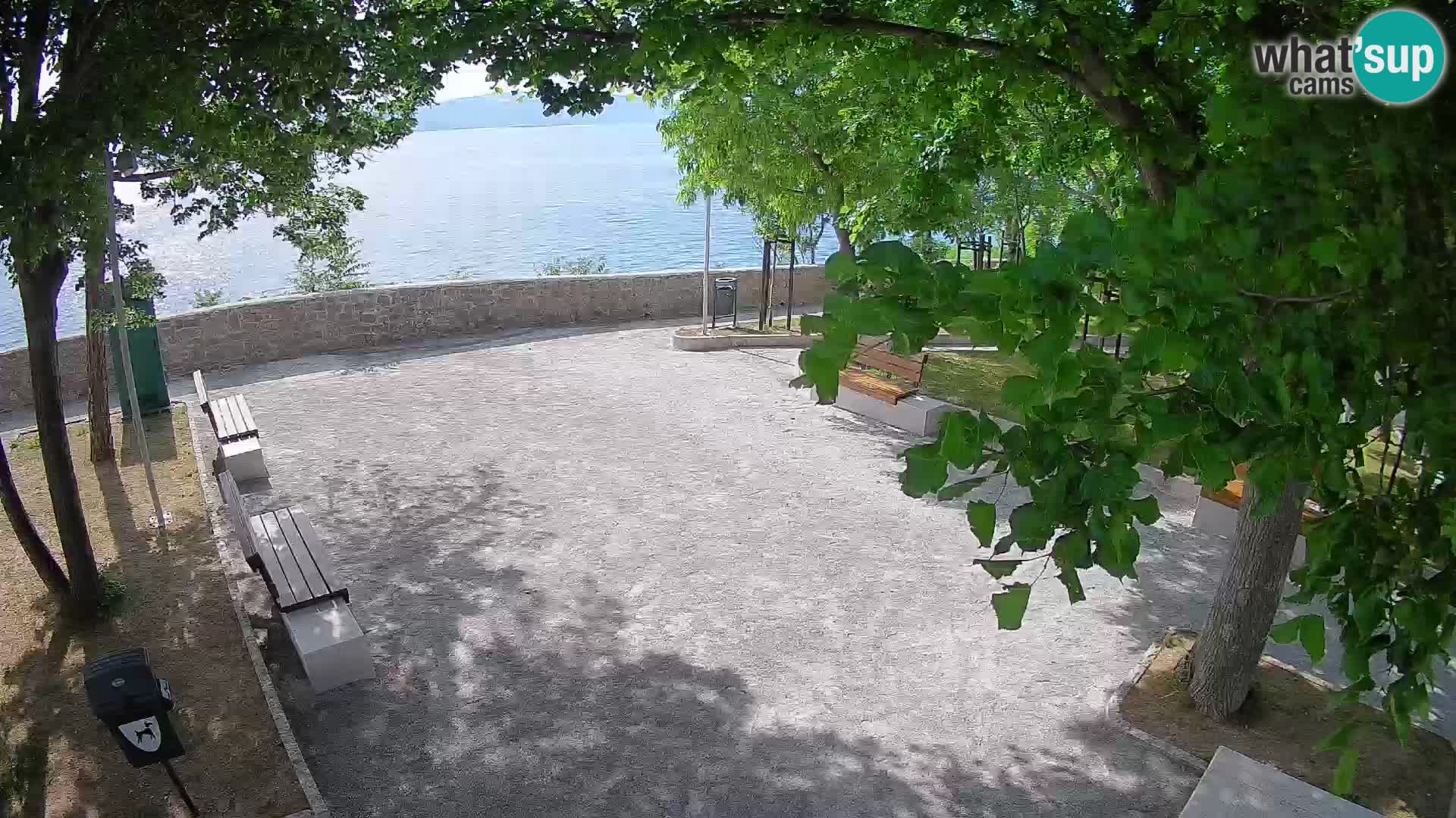 Senj Live Cam – Writers’ Park and the Velebit Channel