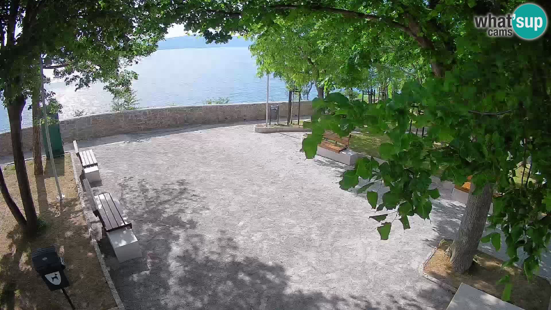 Senj Live Cam – Writers’ Park and the Velebit Channel