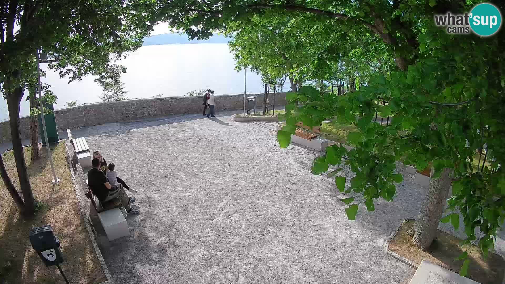 Senj Live Cam – Writers’ Park and the Velebit Channel