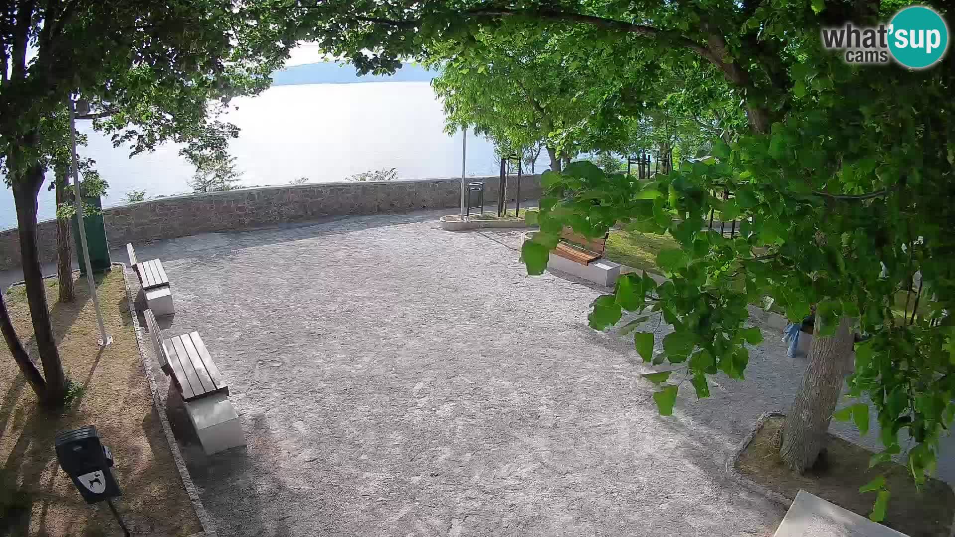 Senj Live Cam – Writers’ Park and the Velebit Channel