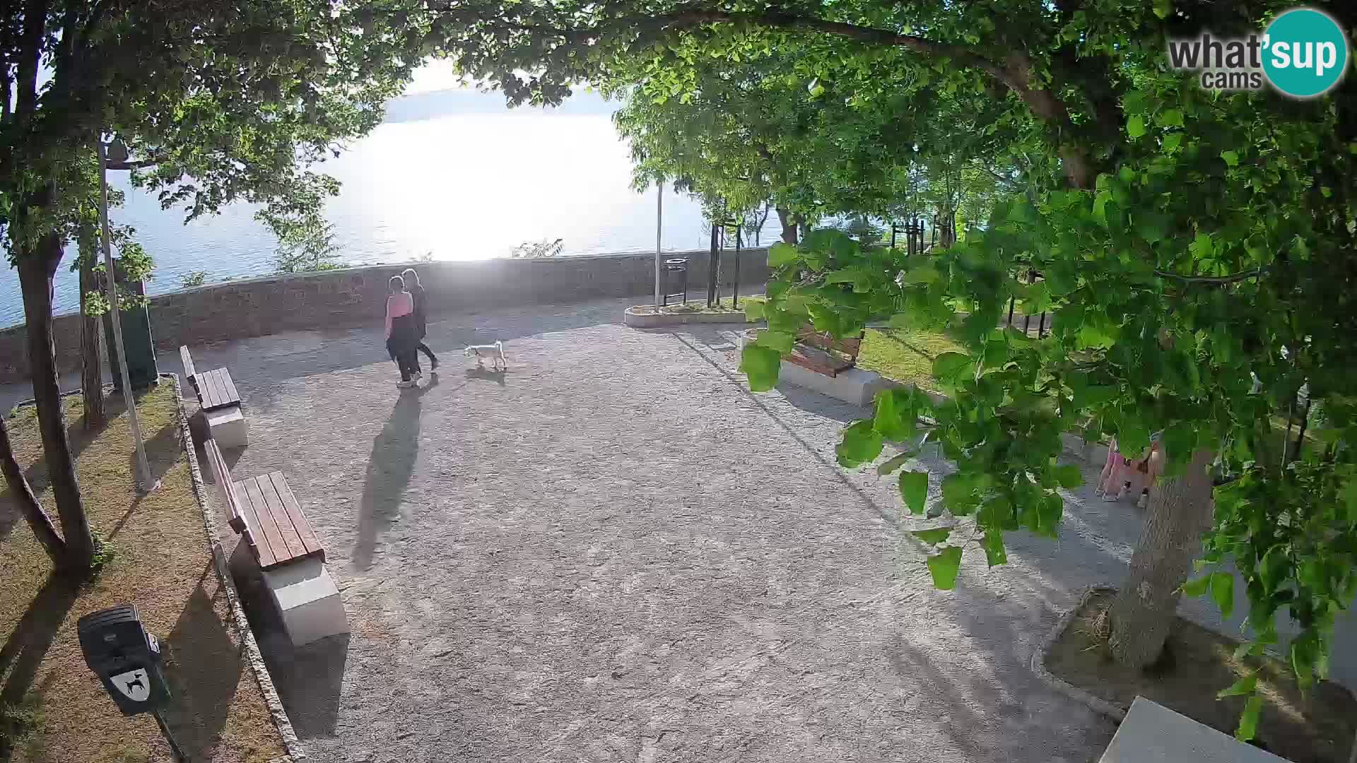 Senj Live Cam – Writers’ Park and the Velebit Channel