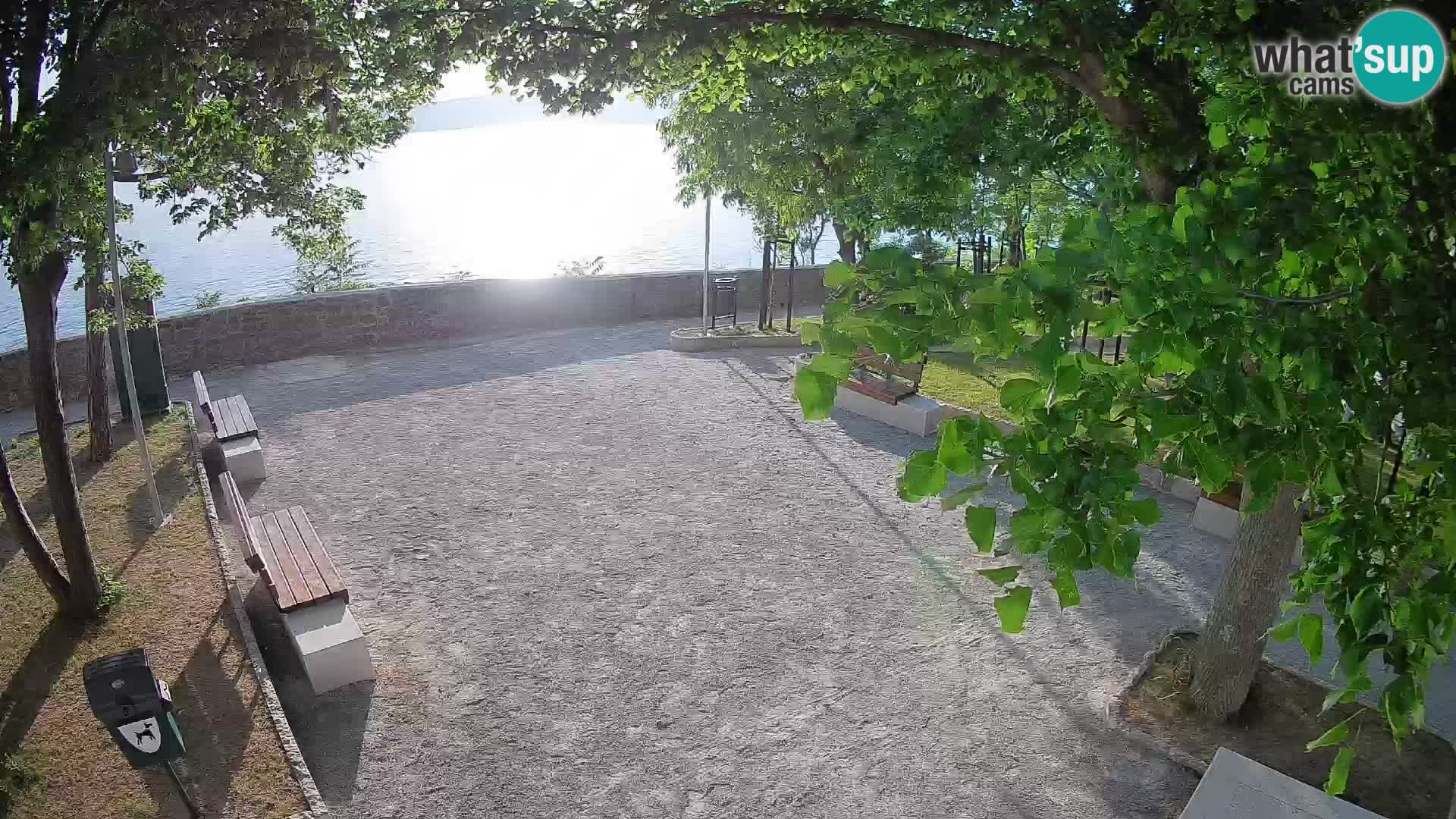Senj Live Cam – Writers’ Park and the Velebit Channel