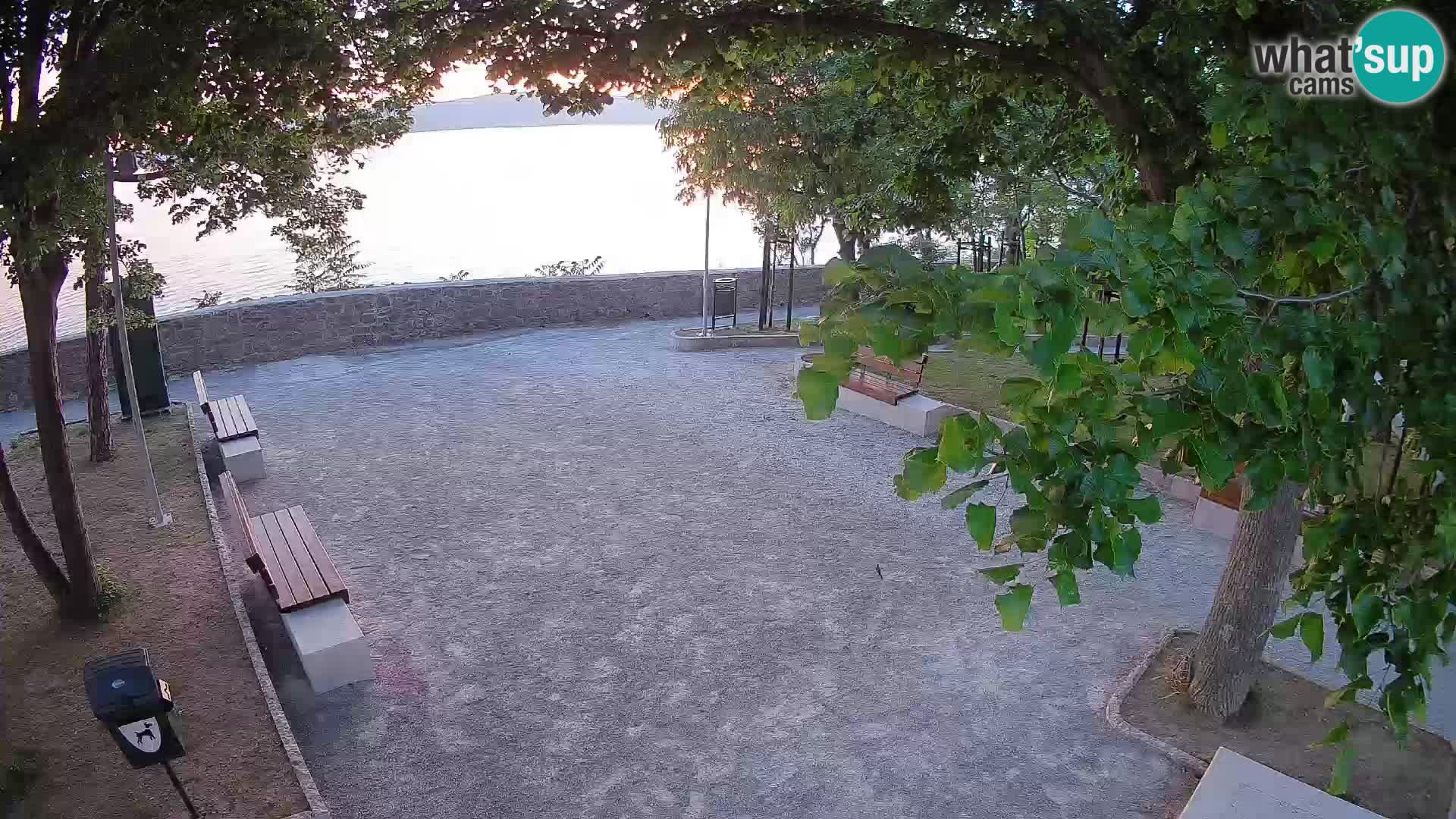 Senj Live Cam – Writers’ Park and the Velebit Channel