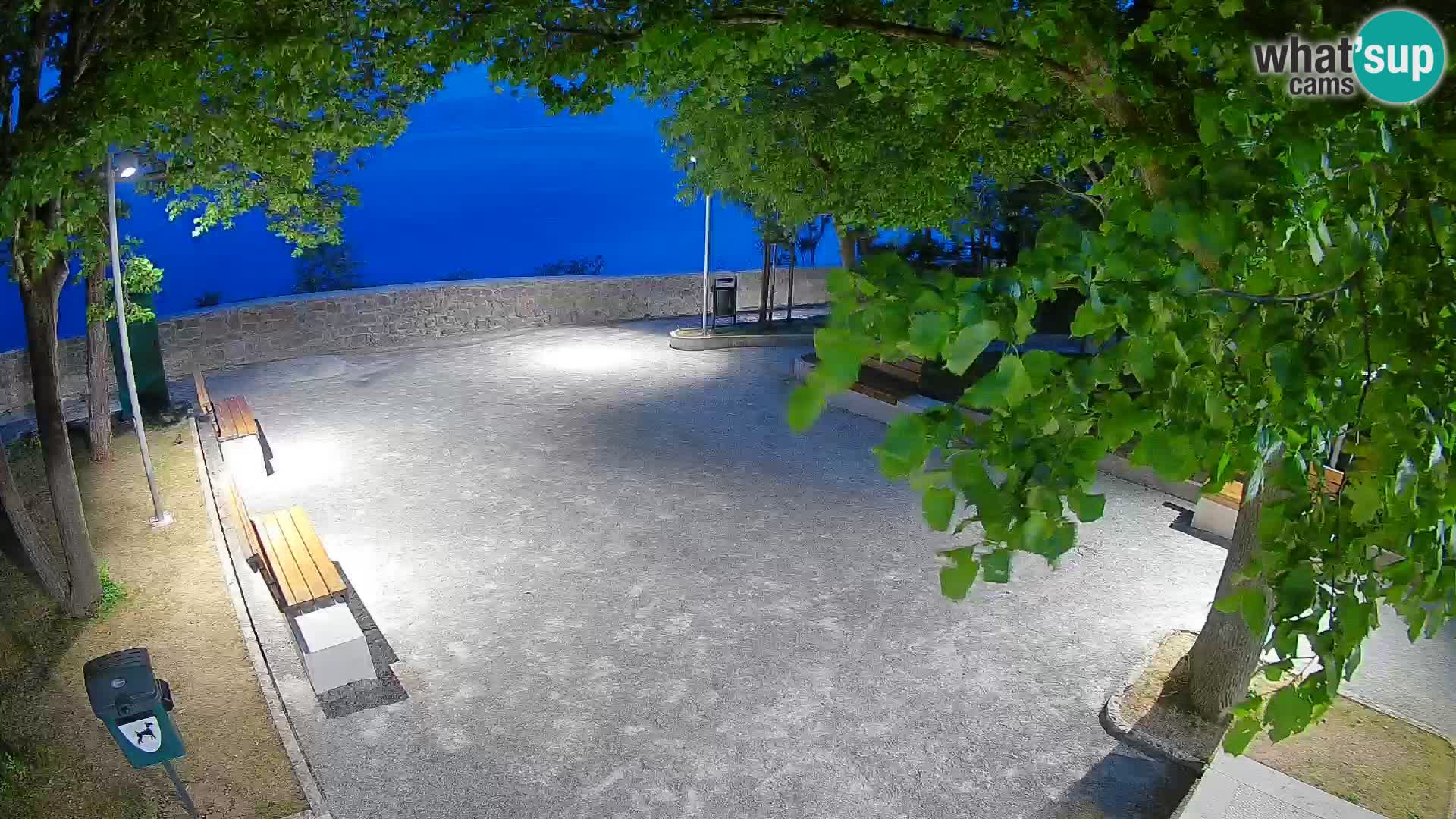 Senj Live Cam – Writers’ Park and the Velebit Channel