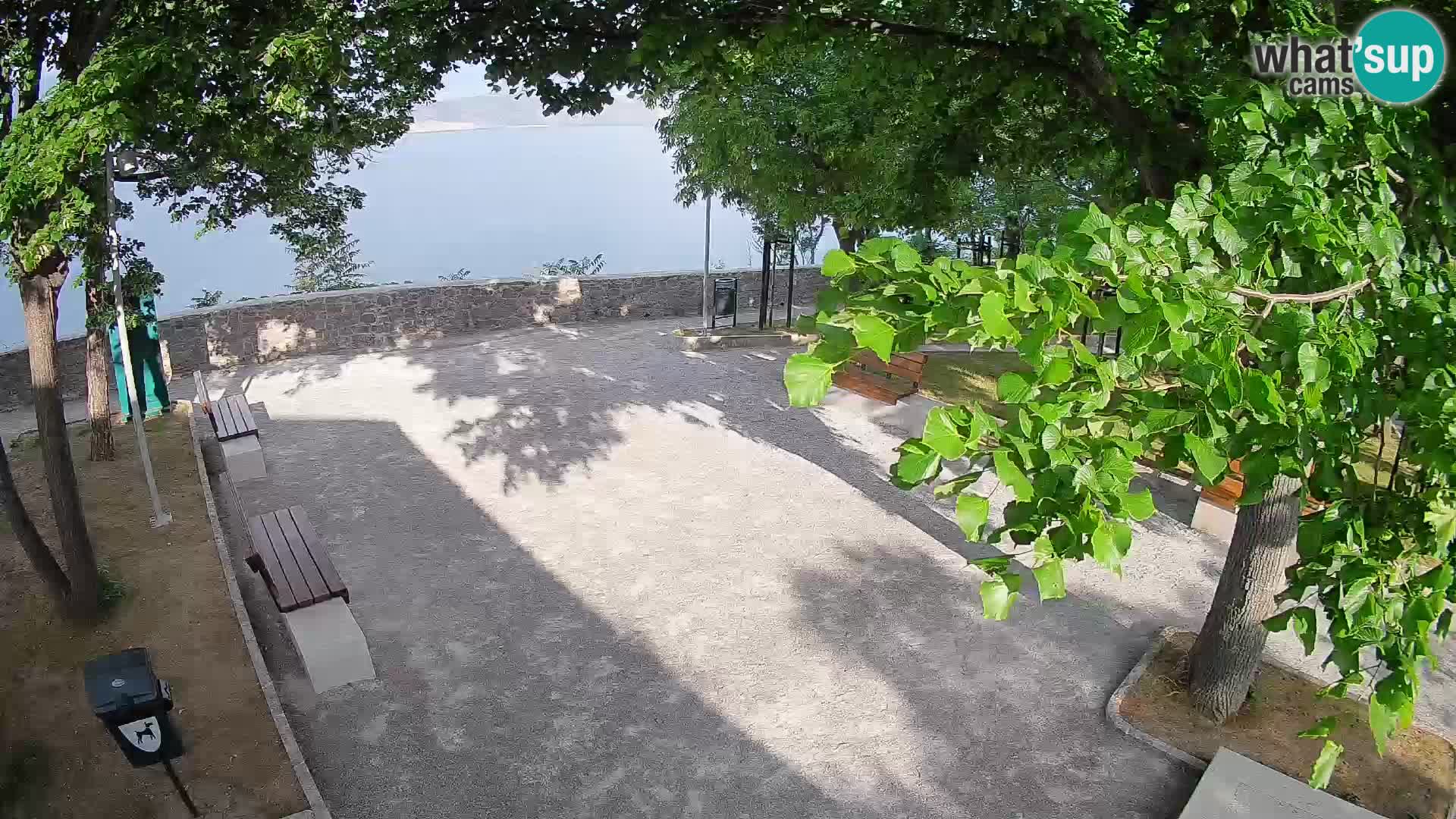Senj Live Cam – Writers’ Park and the Velebit Channel