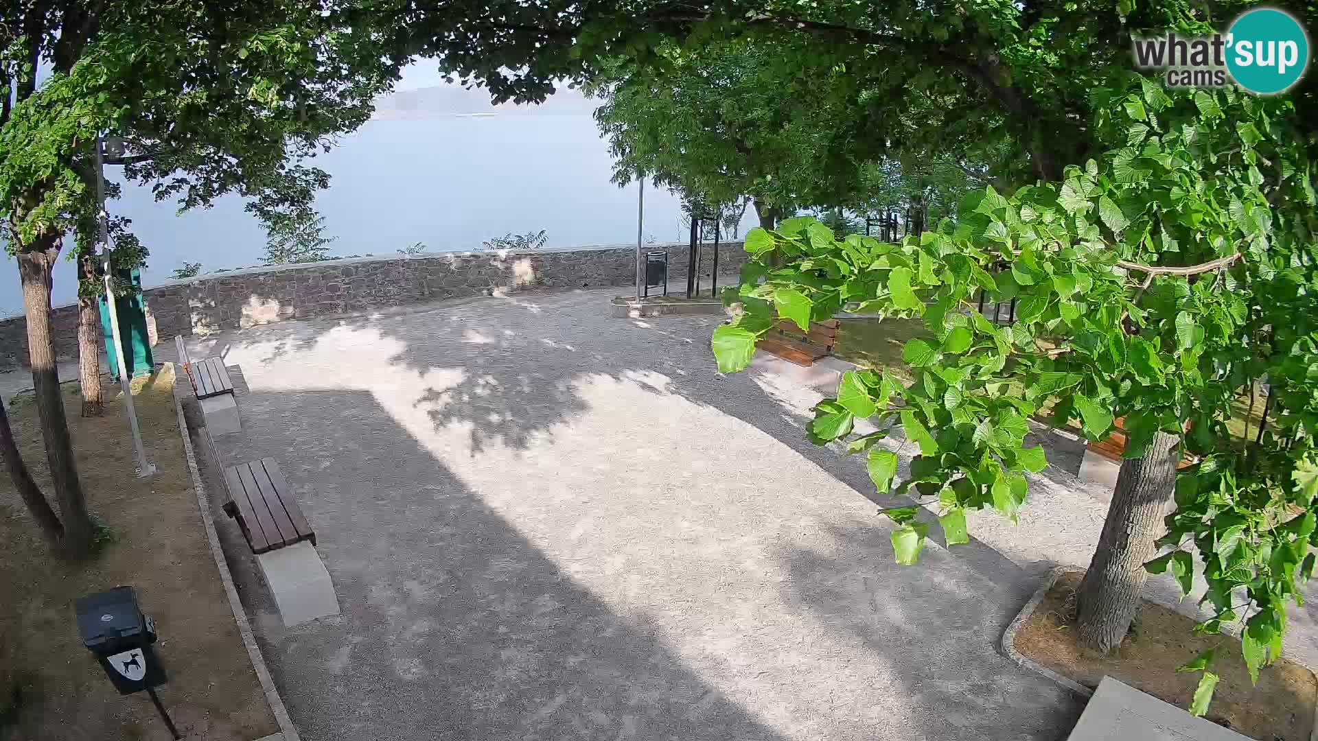 Senj Live Cam – Writers’ Park and the Velebit Channel