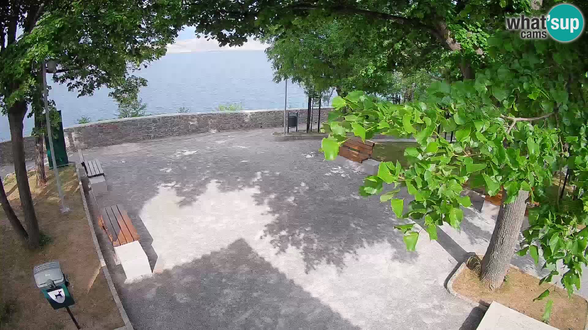 Senj Live Cam – Writers’ Park and the Velebit Channel