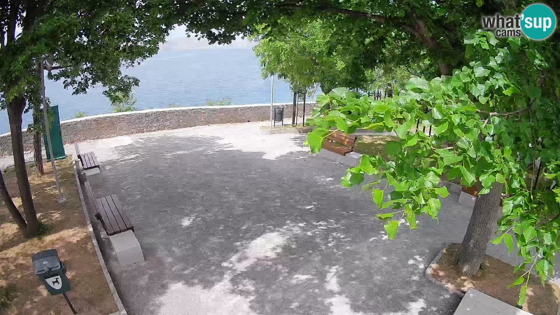 Senj Live Cam – Writers’ Park and the Velebit Channel