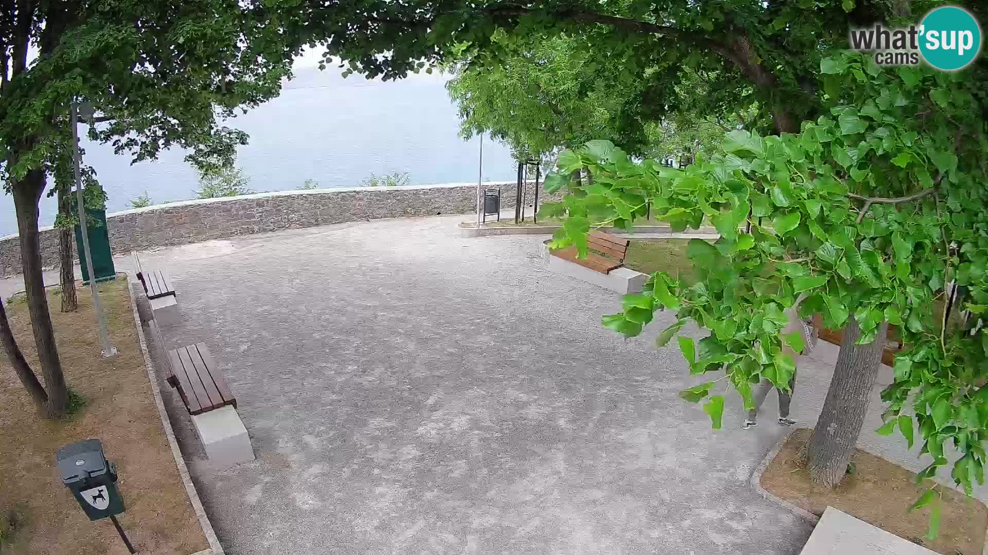 Senj Live Cam – Writers’ Park and the Velebit Channel
