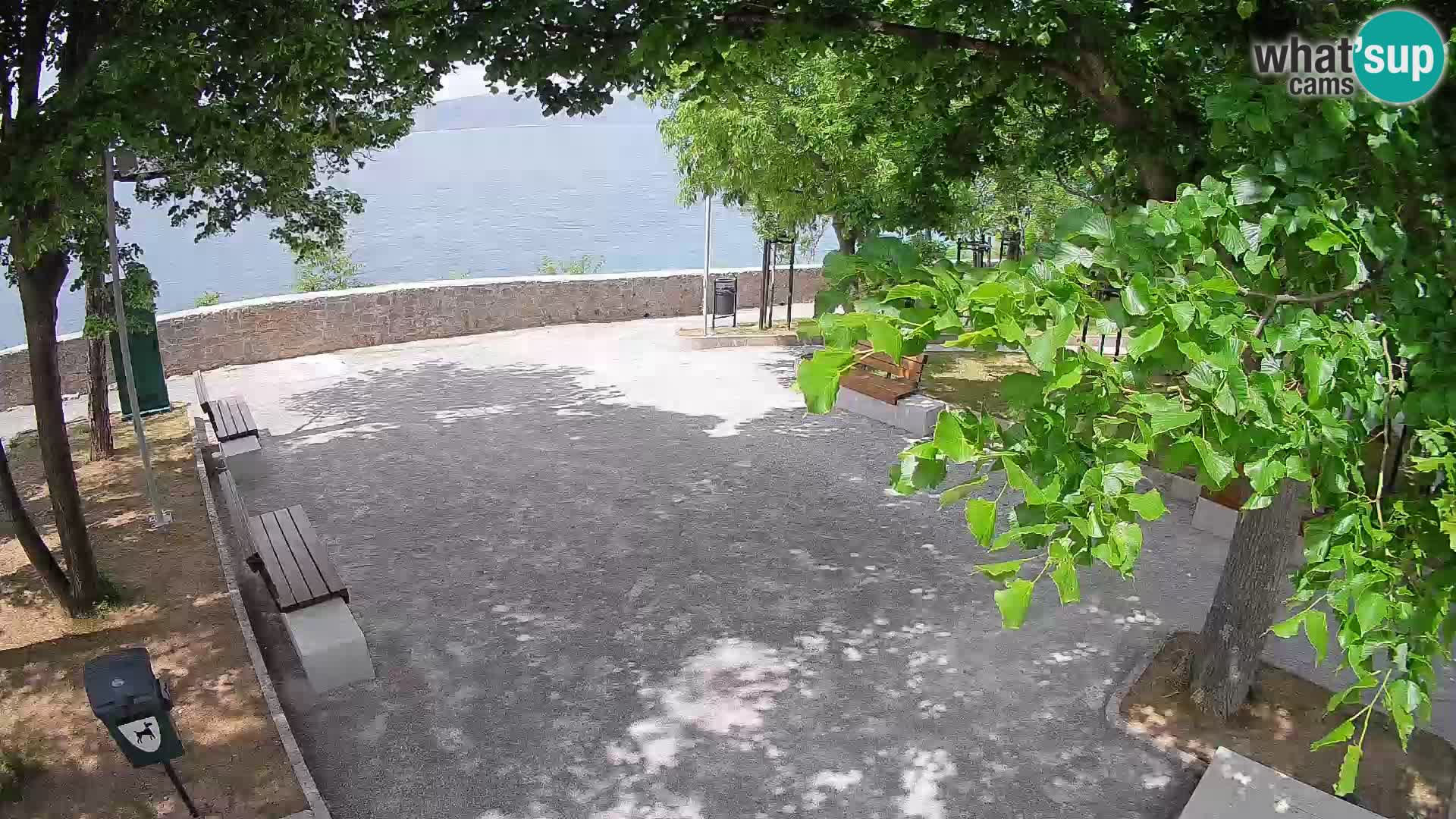 Senj Live Webcam – Schriftstellerpark und Velebit-Kanal