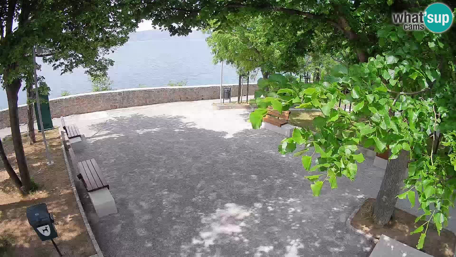 Senj Live Cam – Writers’ Park and the Velebit Channel