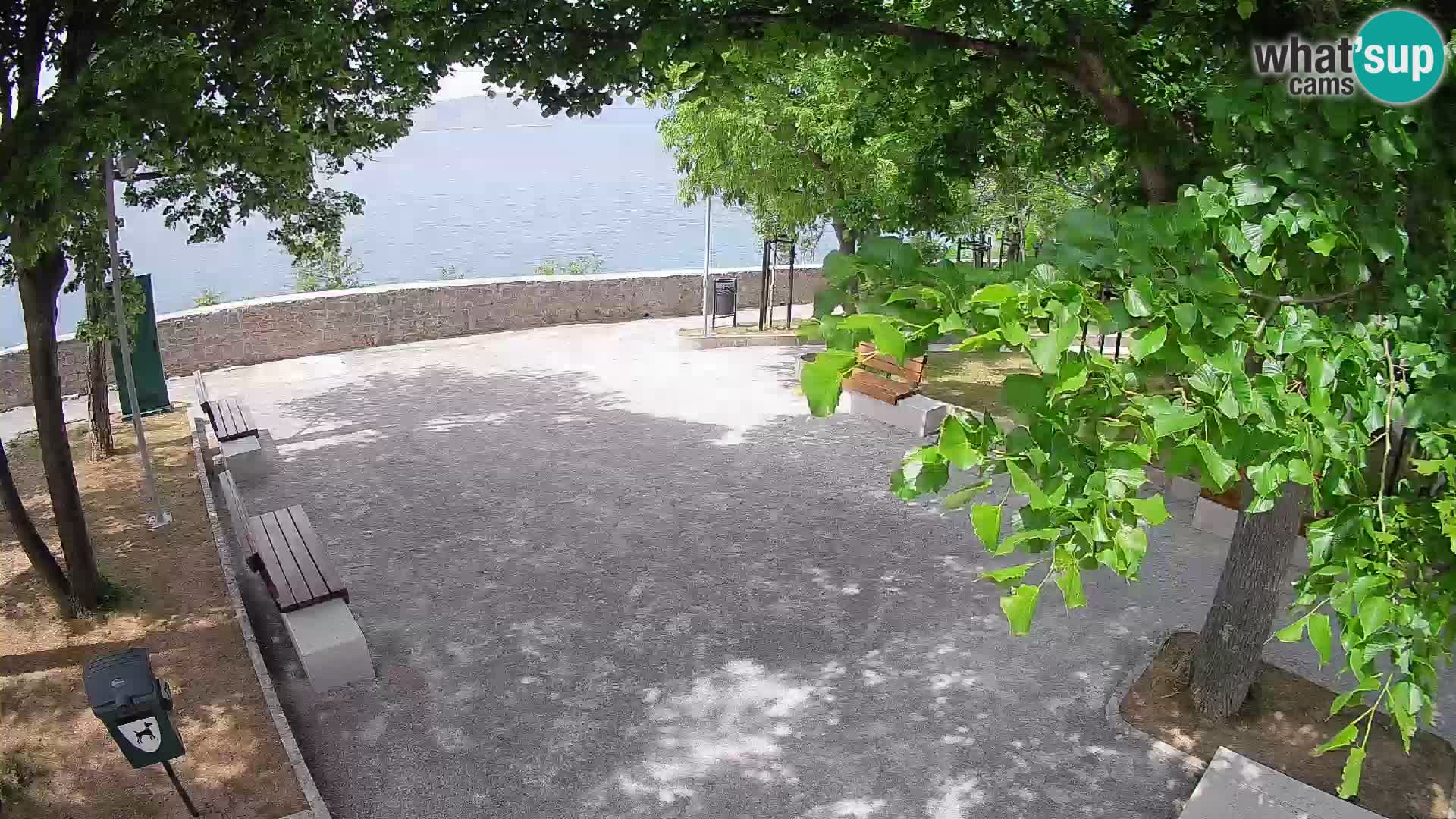 Senj Live Webcam – Schriftstellerpark und Velebit-Kanal