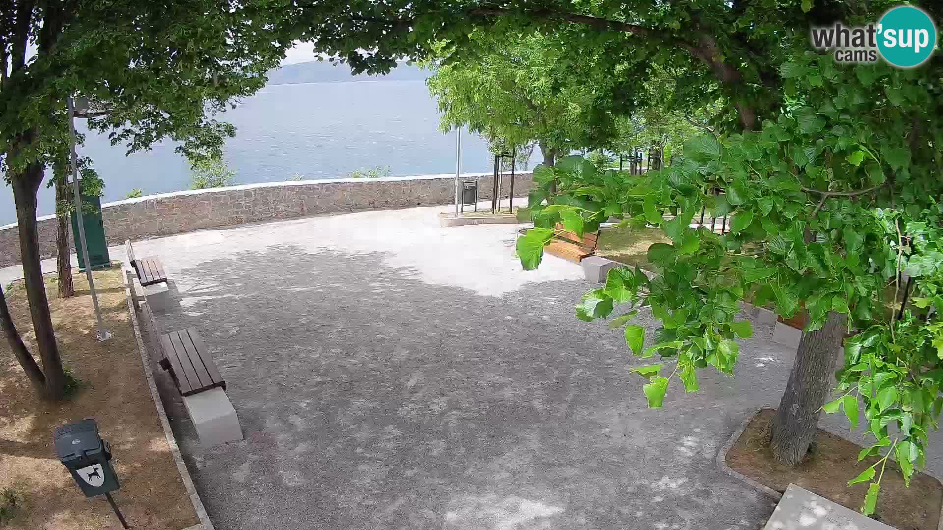 Senj Live Cam – Writers’ Park and the Velebit Channel