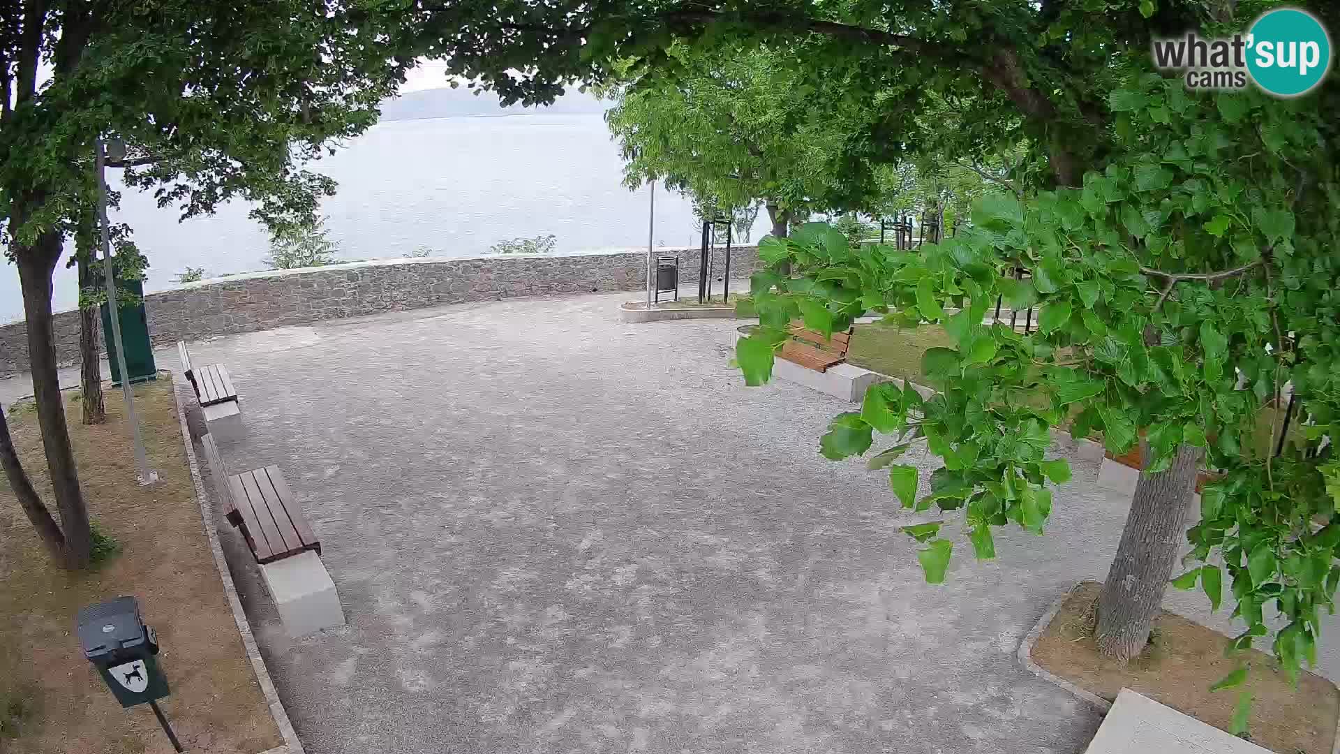Senj Live Cam – Writers’ Park and the Velebit Channel