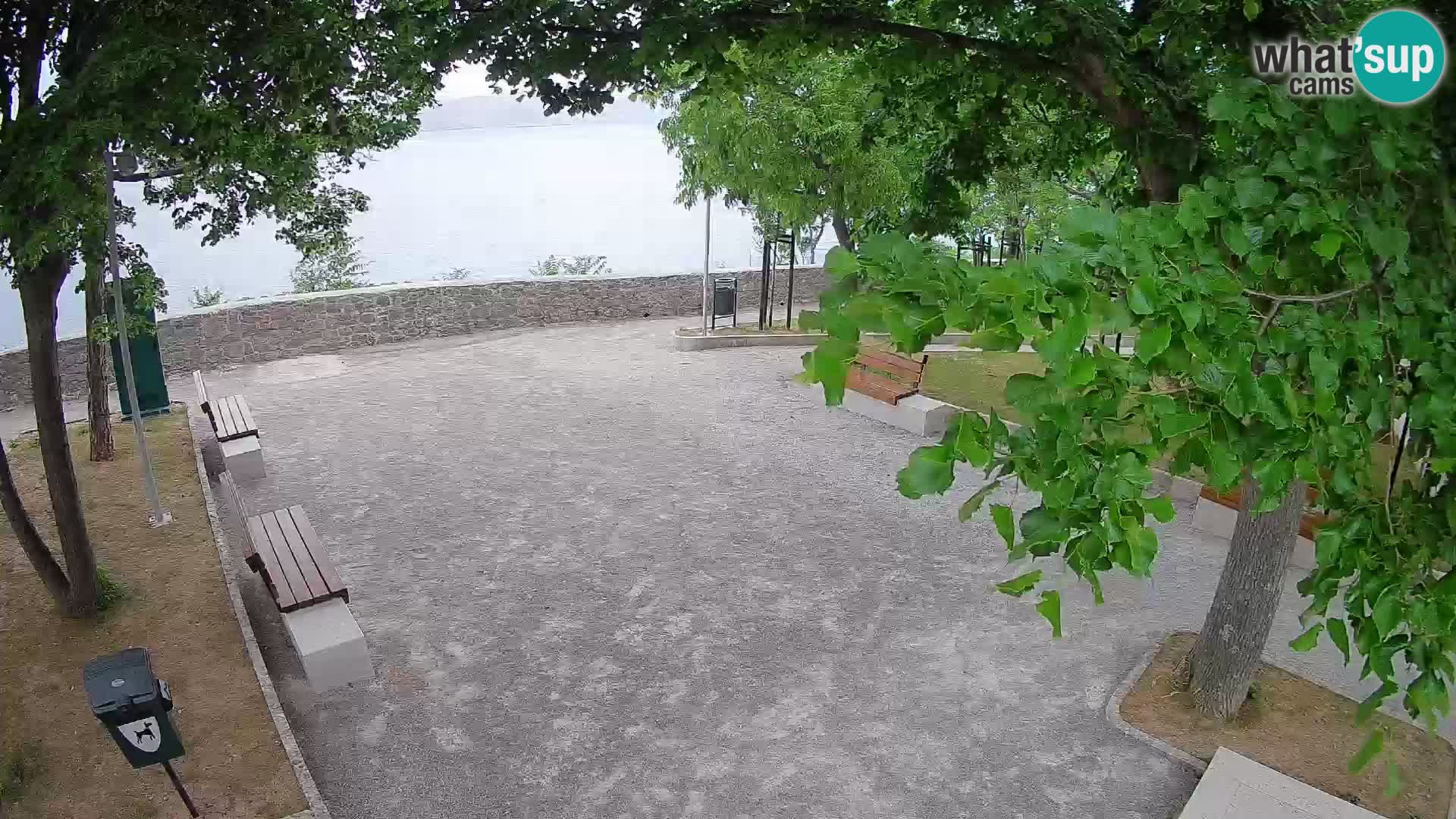 Senj Live Cam – Writers’ Park and the Velebit Channel