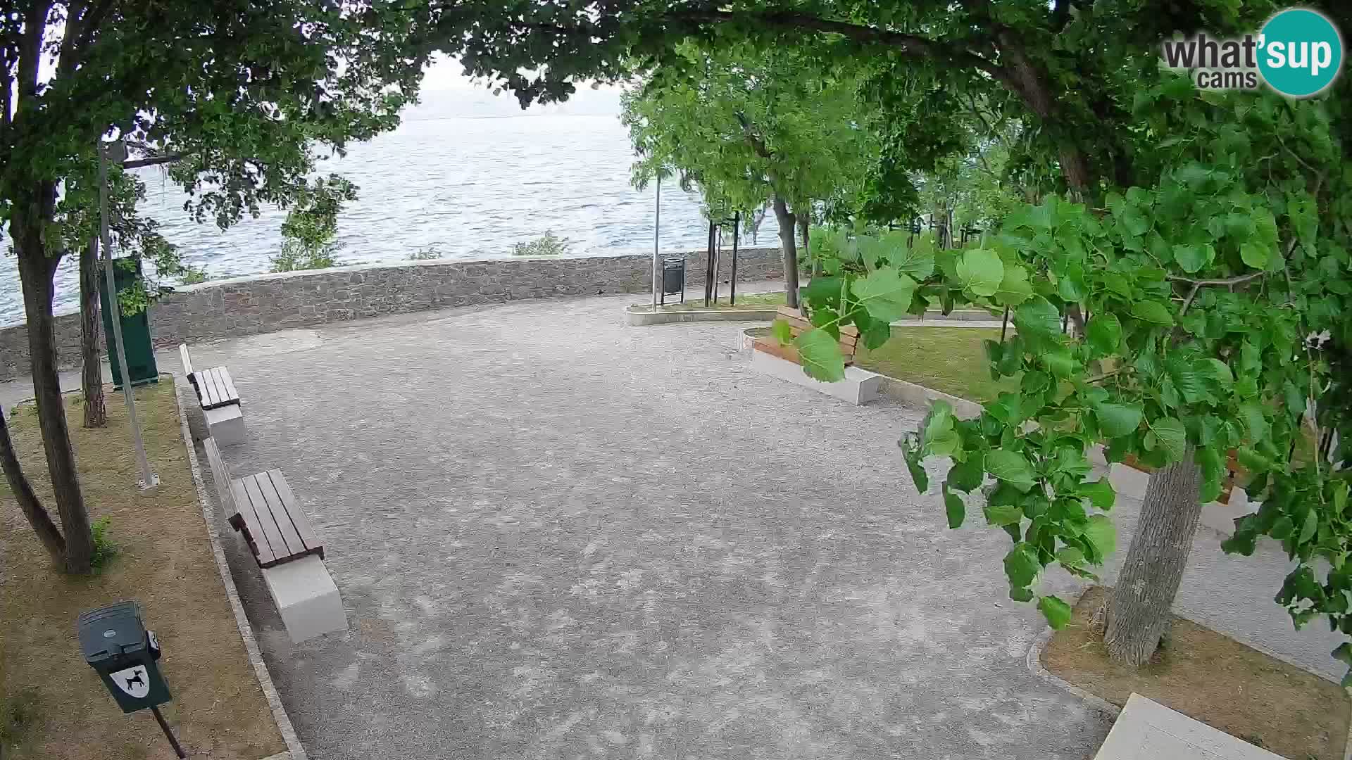 Senj Live Cam – Writers’ Park and the Velebit Channel