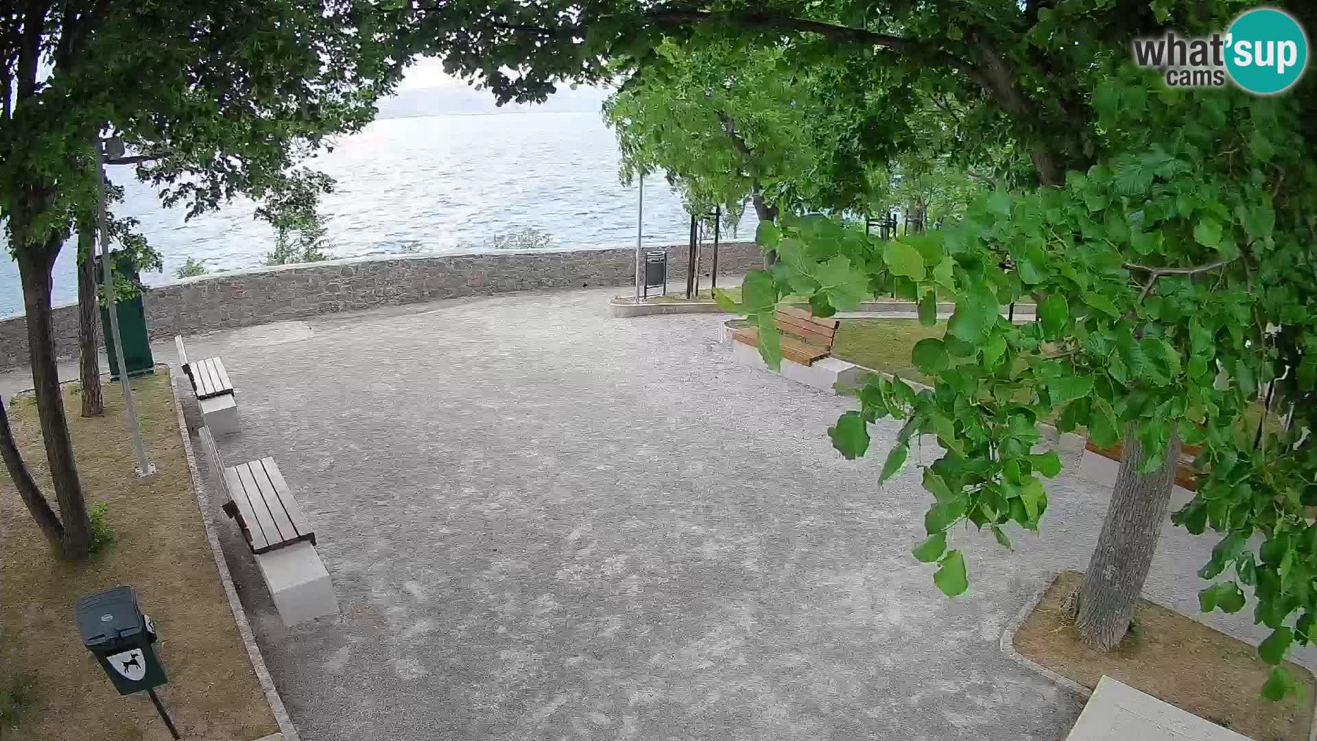 Senj Live Cam – Writers’ Park and the Velebit Channel