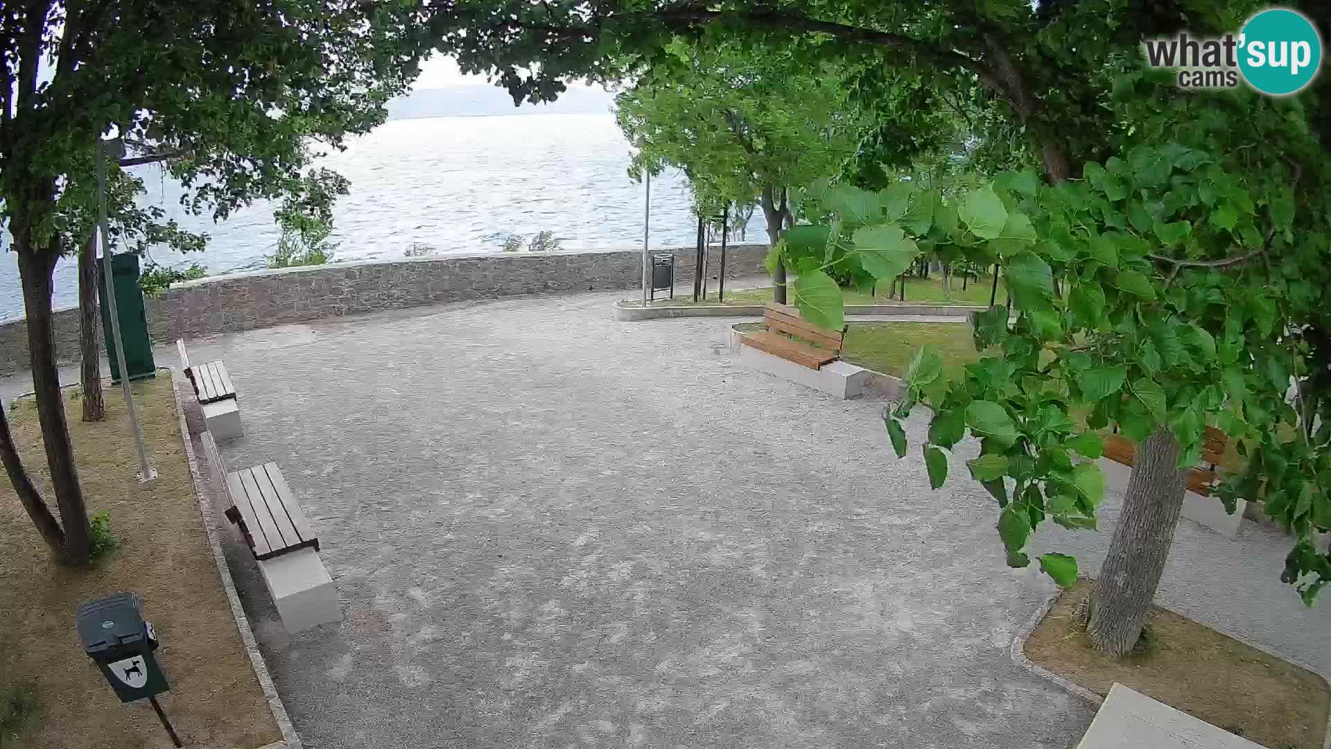 Senj Live Cam – Writers’ Park and the Velebit Channel