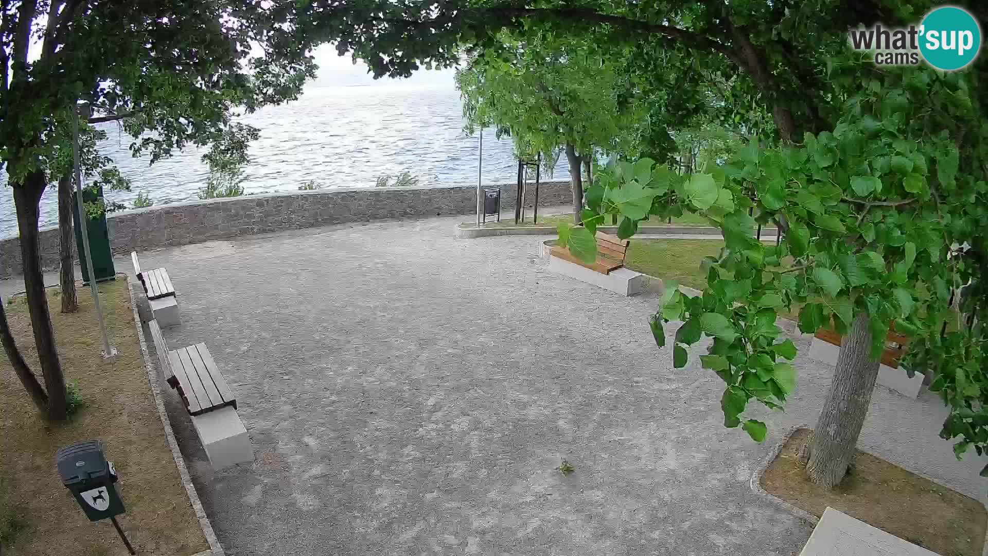 Senj Live Cam – Writers’ Park and the Velebit Channel