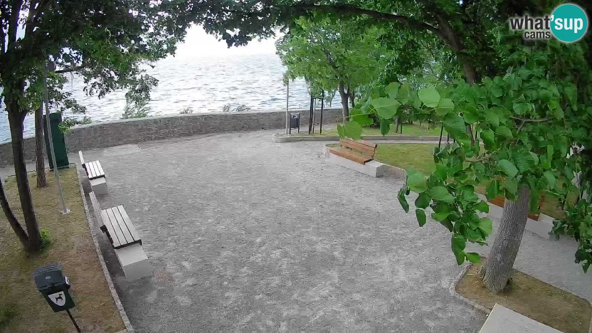 Senj Live Cam – Writers’ Park and the Velebit Channel