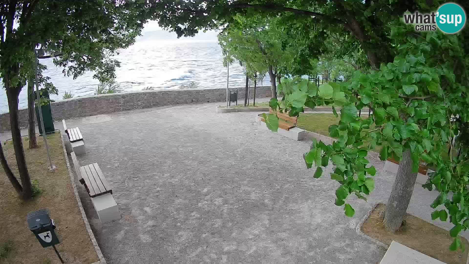 Senj Live Cam – Writers’ Park and the Velebit Channel