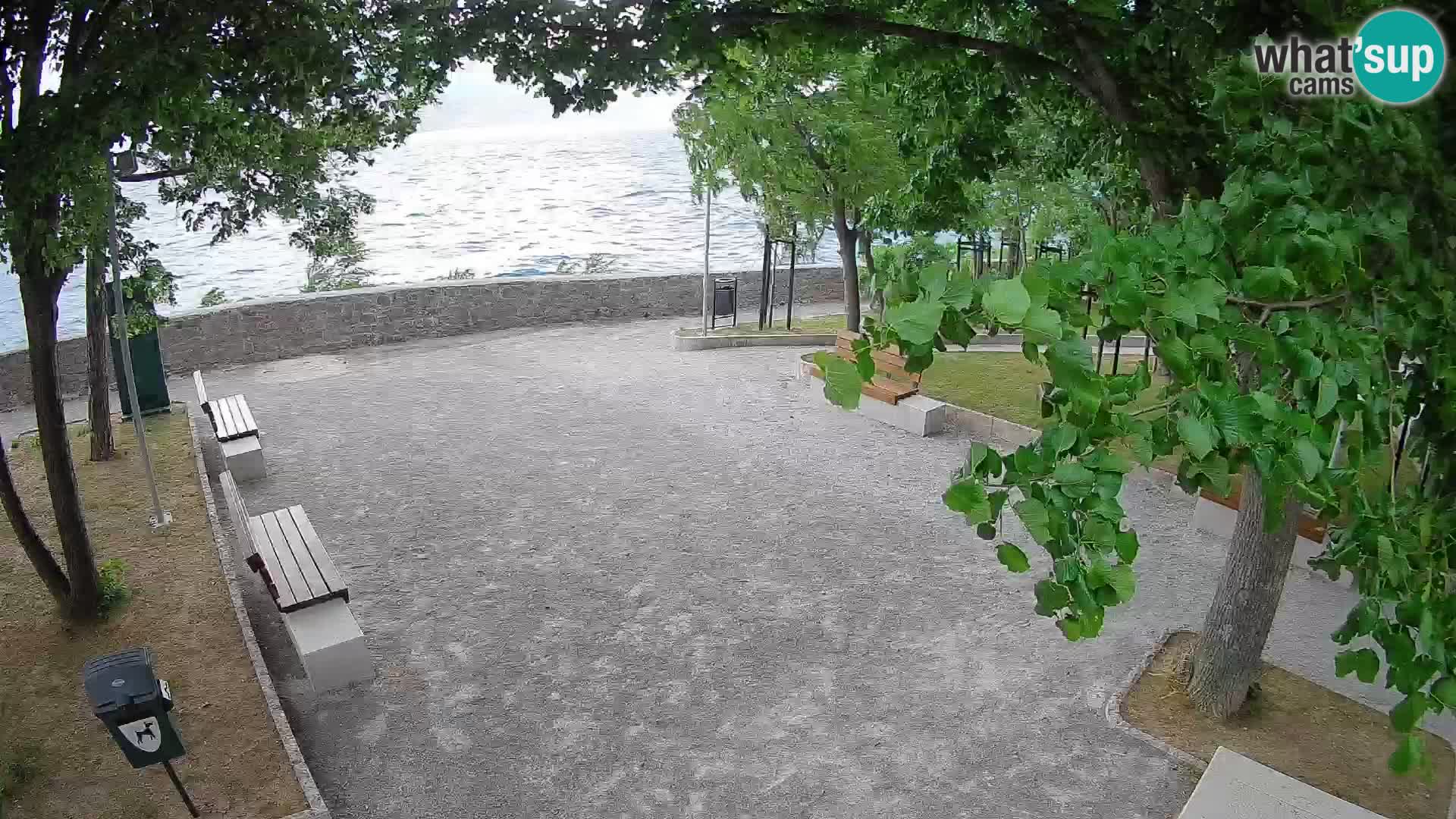 Senj Live Cam – Writers’ Park and the Velebit Channel