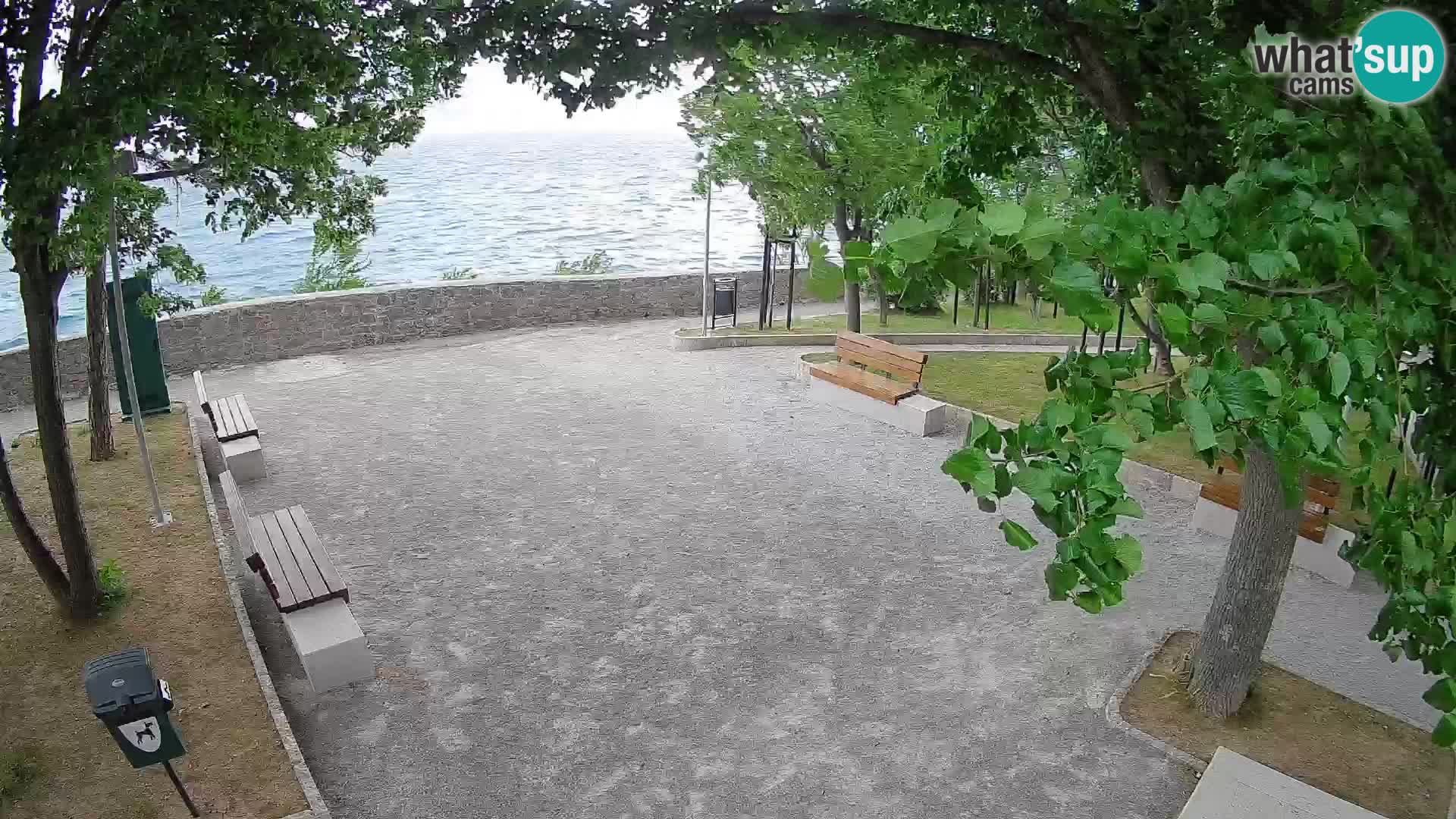 Senj Live Cam – Writers’ Park and the Velebit Channel