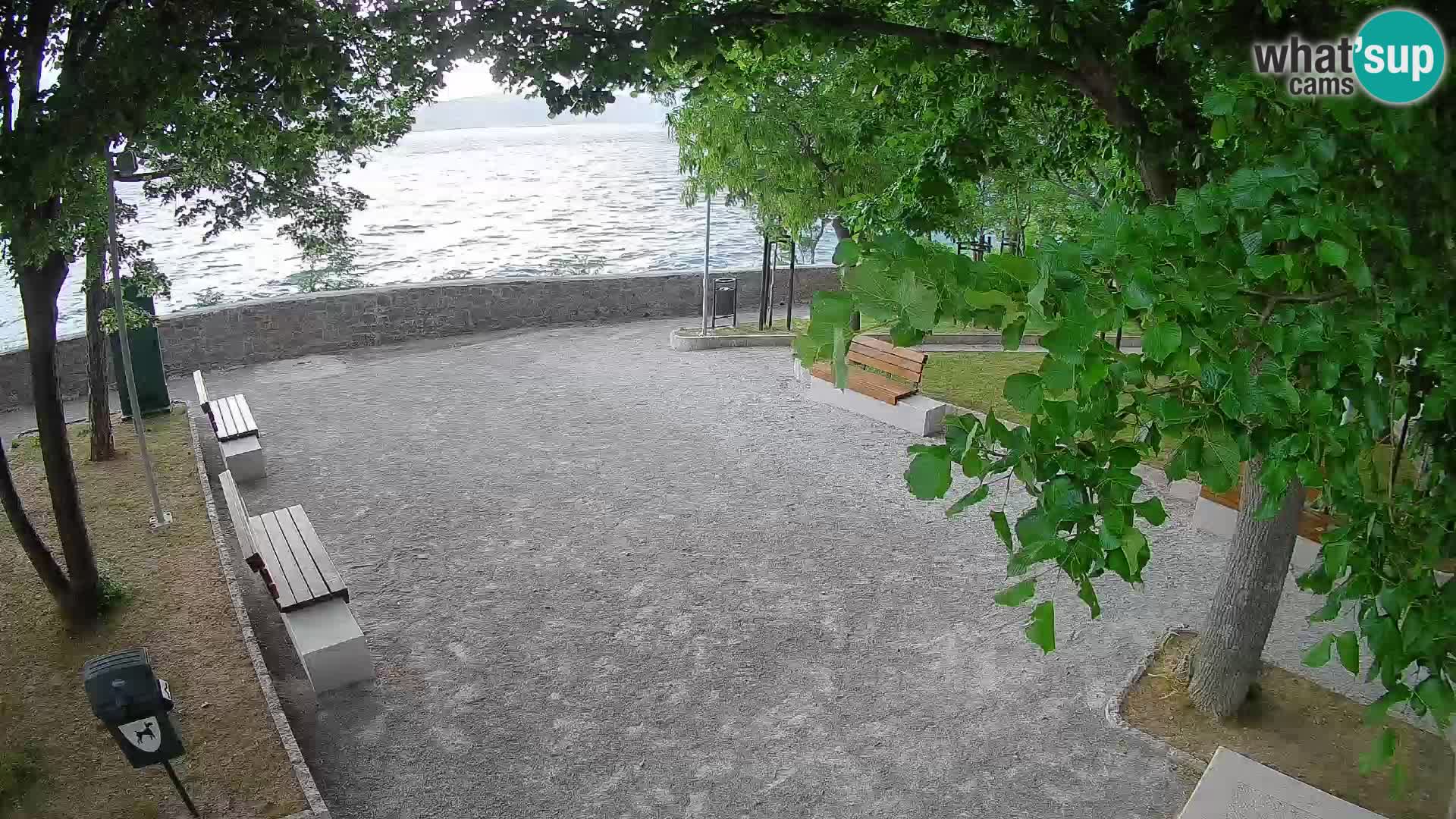 Senj Live Cam – Writers’ Park and the Velebit Channel