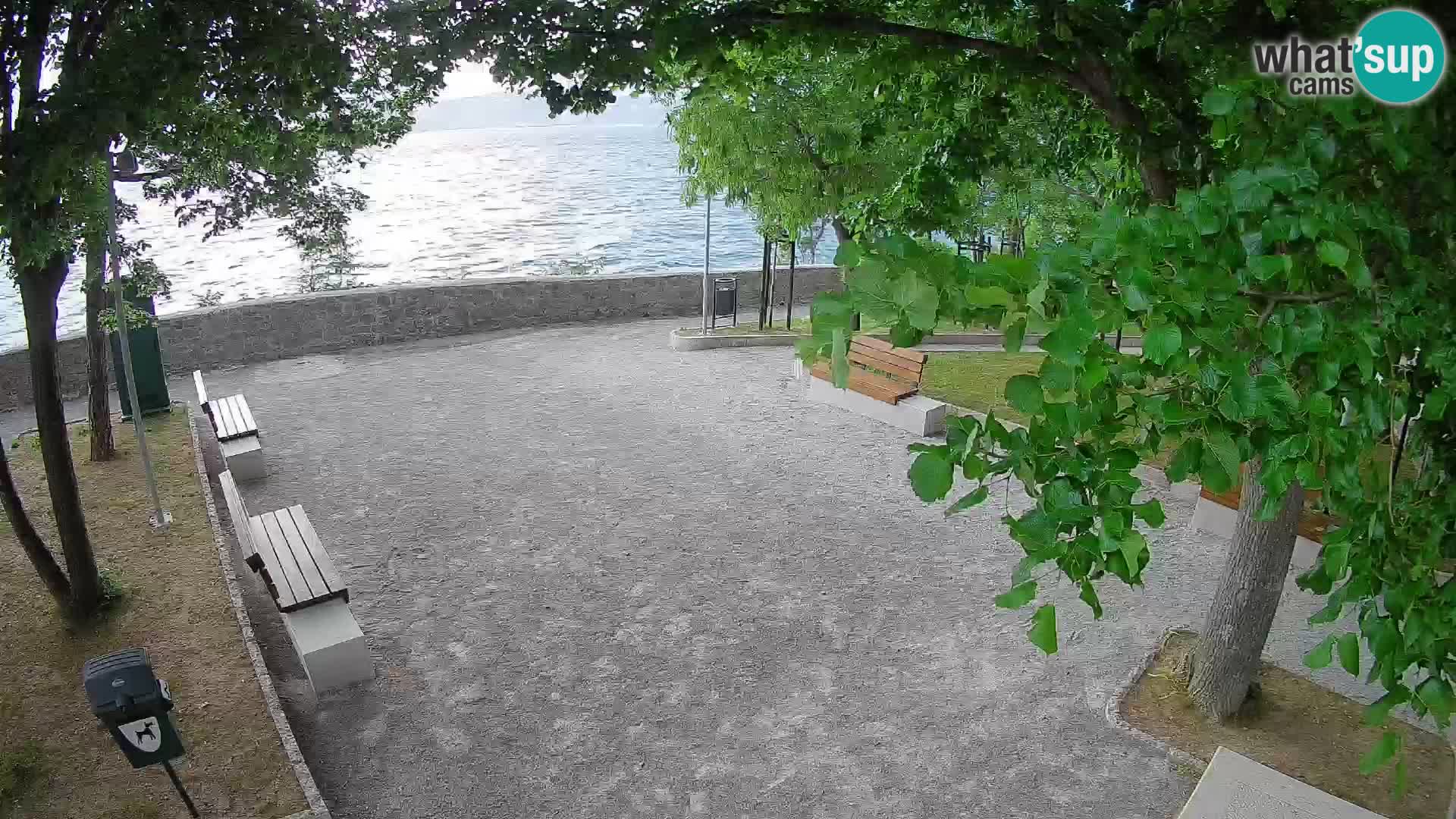 Senj Live Cam – Writers’ Park and the Velebit Channel