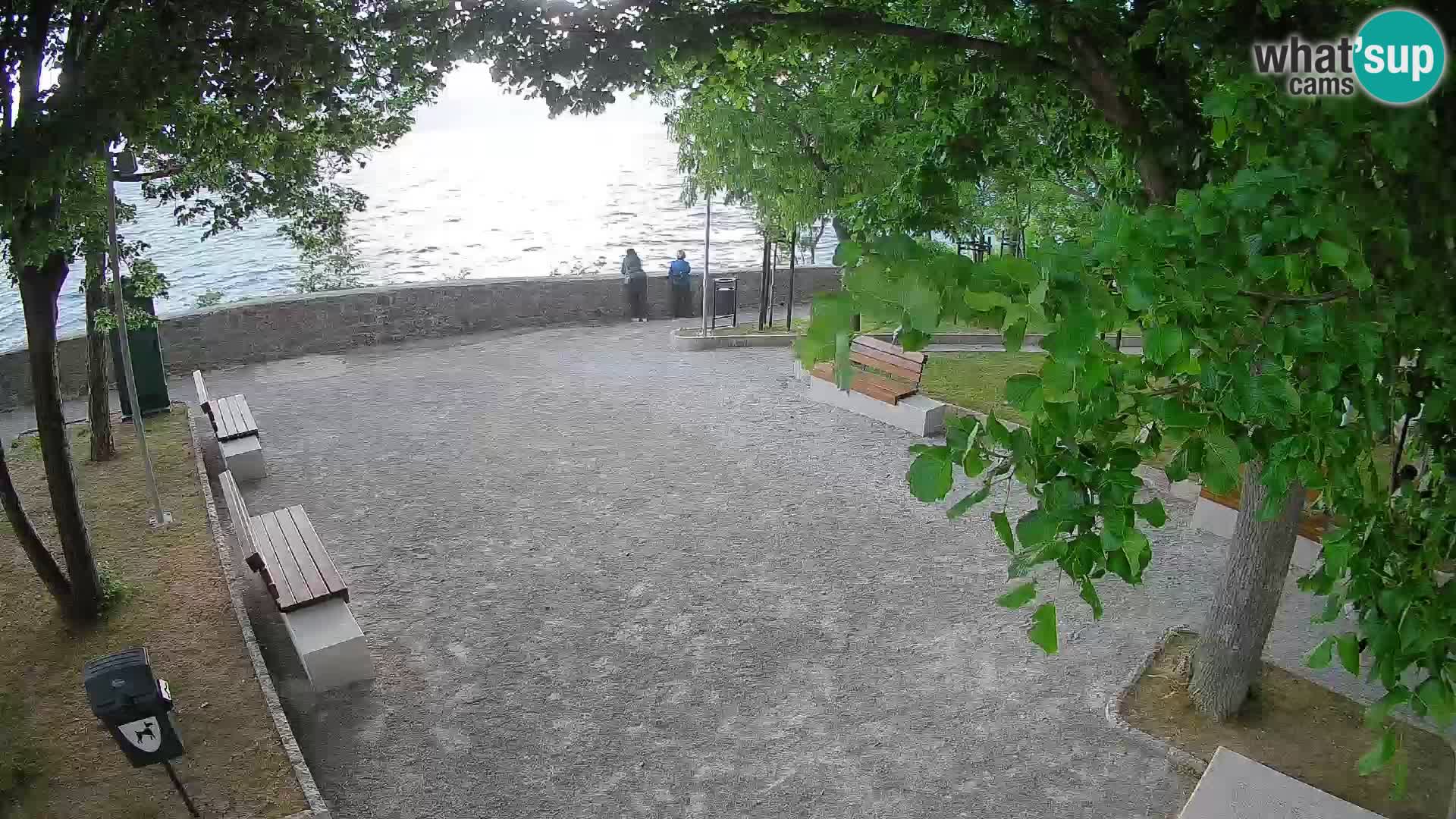 Senj Live Cam – Writers’ Park and the Velebit Channel