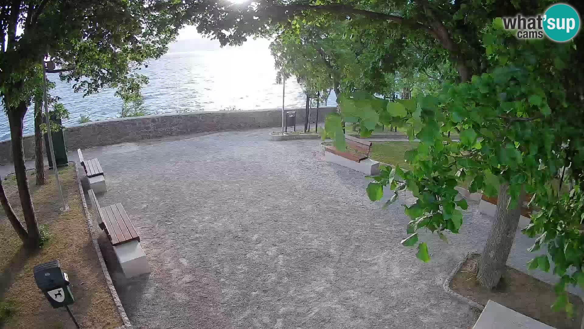 Senj Live Cam – Writers’ Park and the Velebit Channel