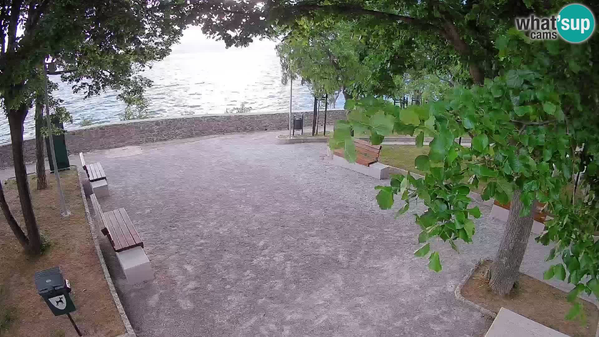 Senj Live Cam – Writers’ Park and the Velebit Channel