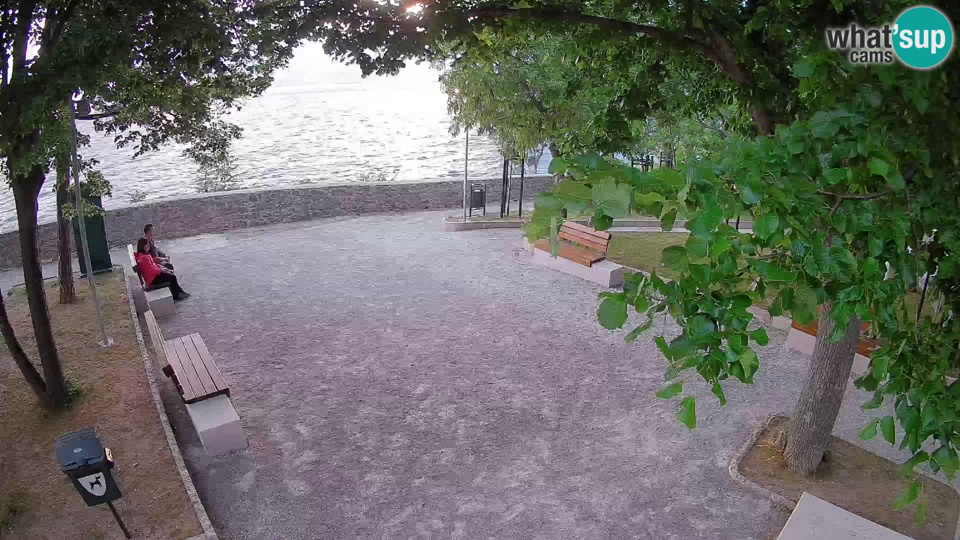Senj Live Cam – Writers’ Park and the Velebit Channel