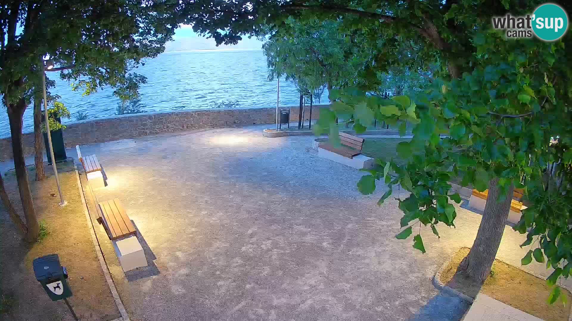 Senj Live Cam – Writers’ Park and the Velebit Channel