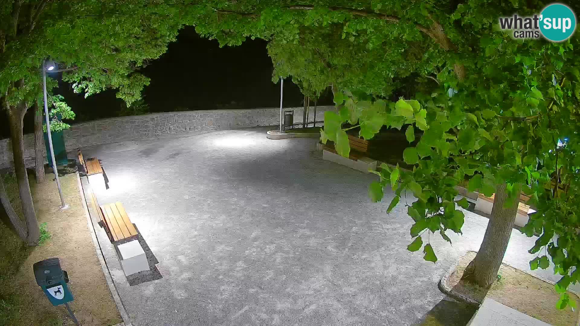 Senj Live Cam – Writers’ Park and the Velebit Channel