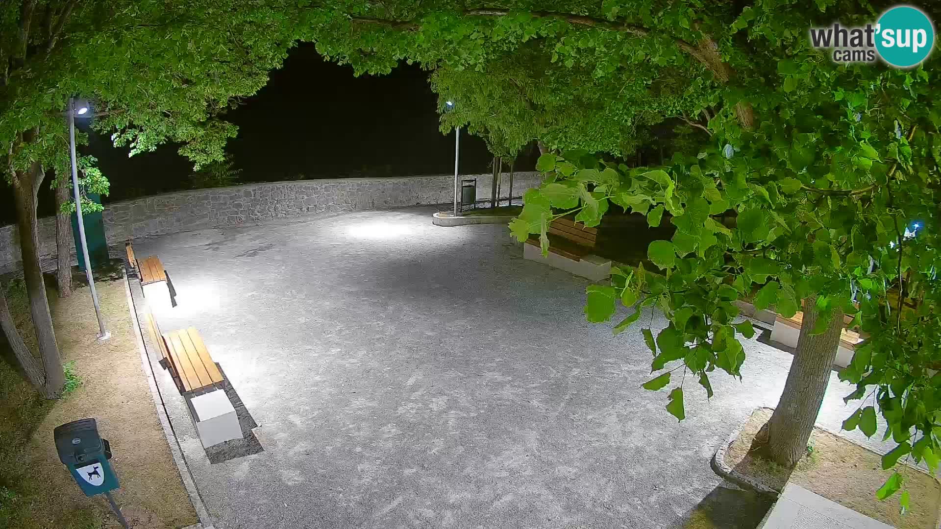 Senj Live Cam – Writers’ Park and the Velebit Channel