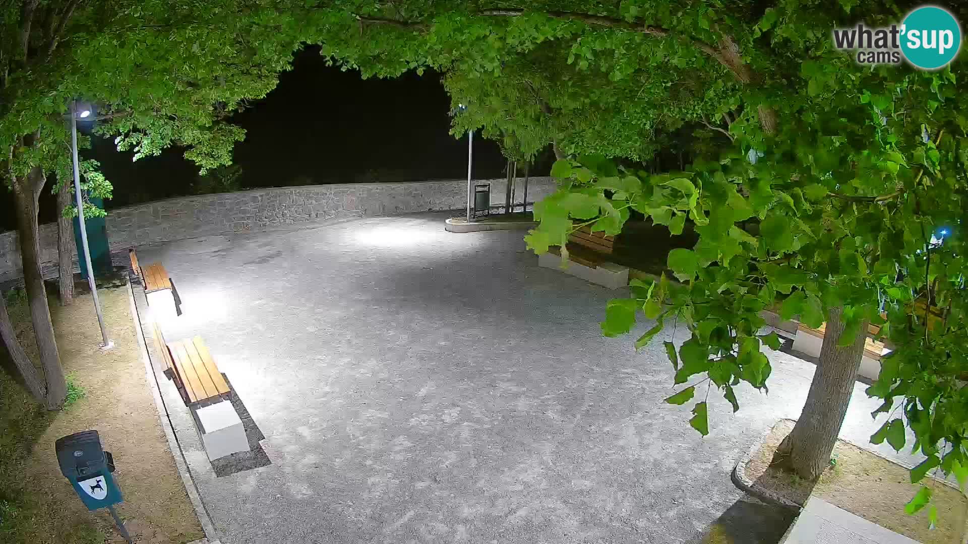 Senj Live Cam – Writers’ Park and the Velebit Channel