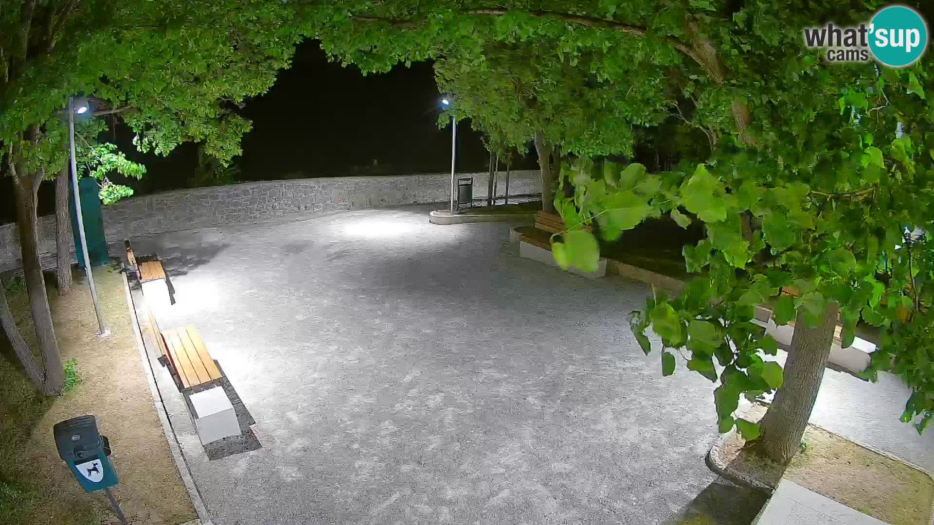 Senj Live Webcam – Schriftstellerpark und Velebit-Kanal