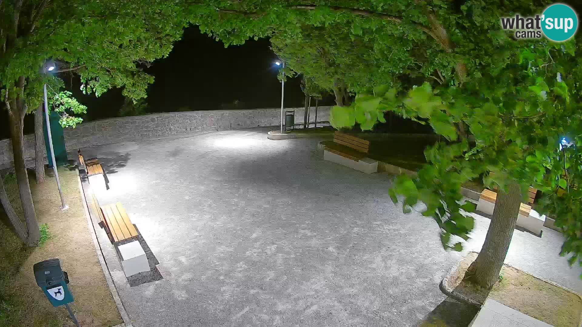 Senj Live Cam – Writers’ Park and the Velebit Channel