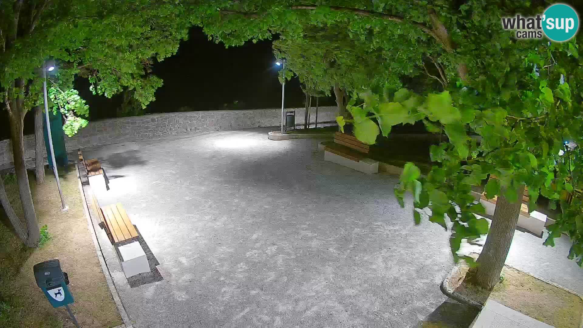Senj Live Cam – Writers’ Park and the Velebit Channel