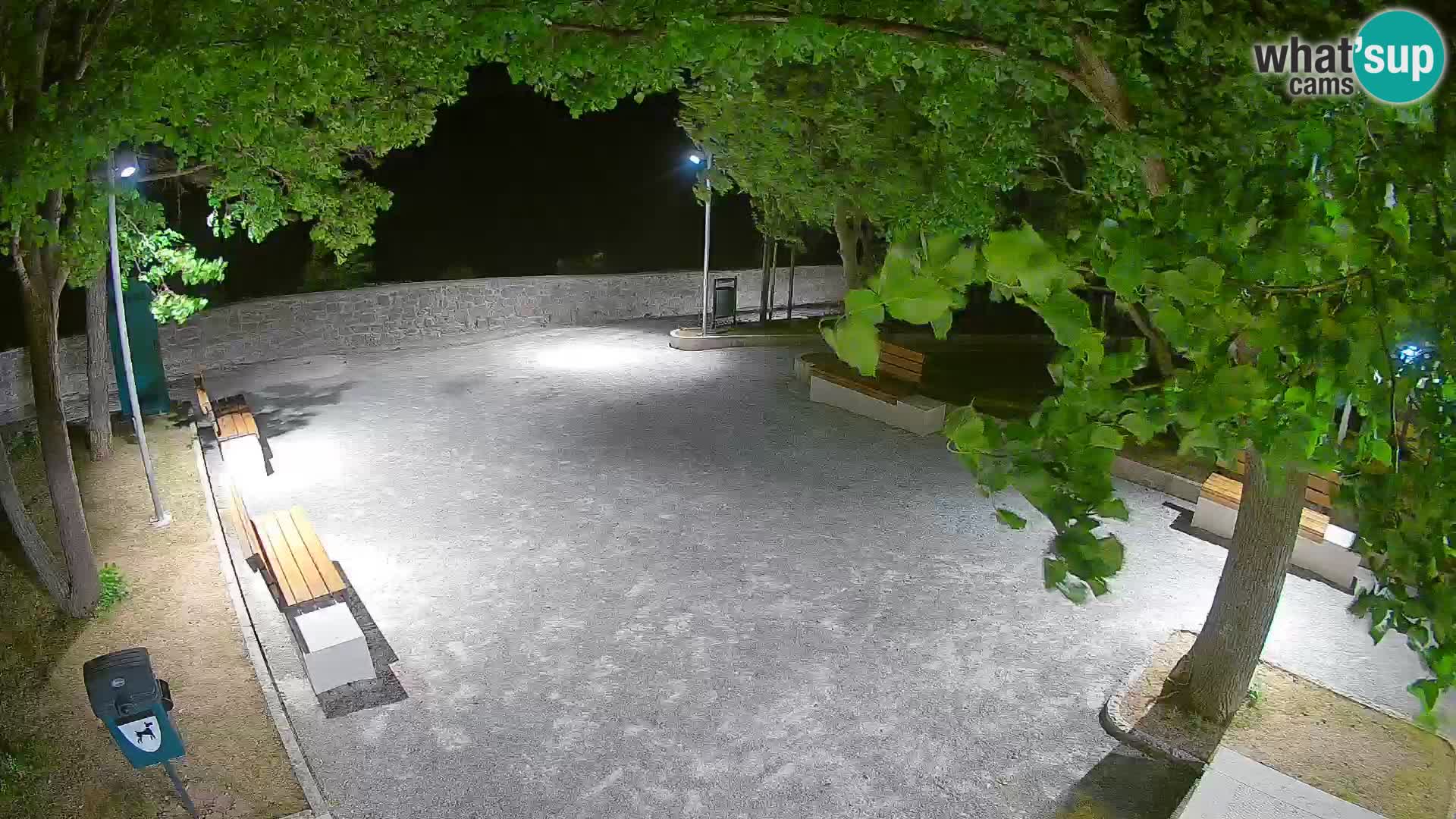Senj Live Webcam – Schriftstellerpark und Velebit-Kanal