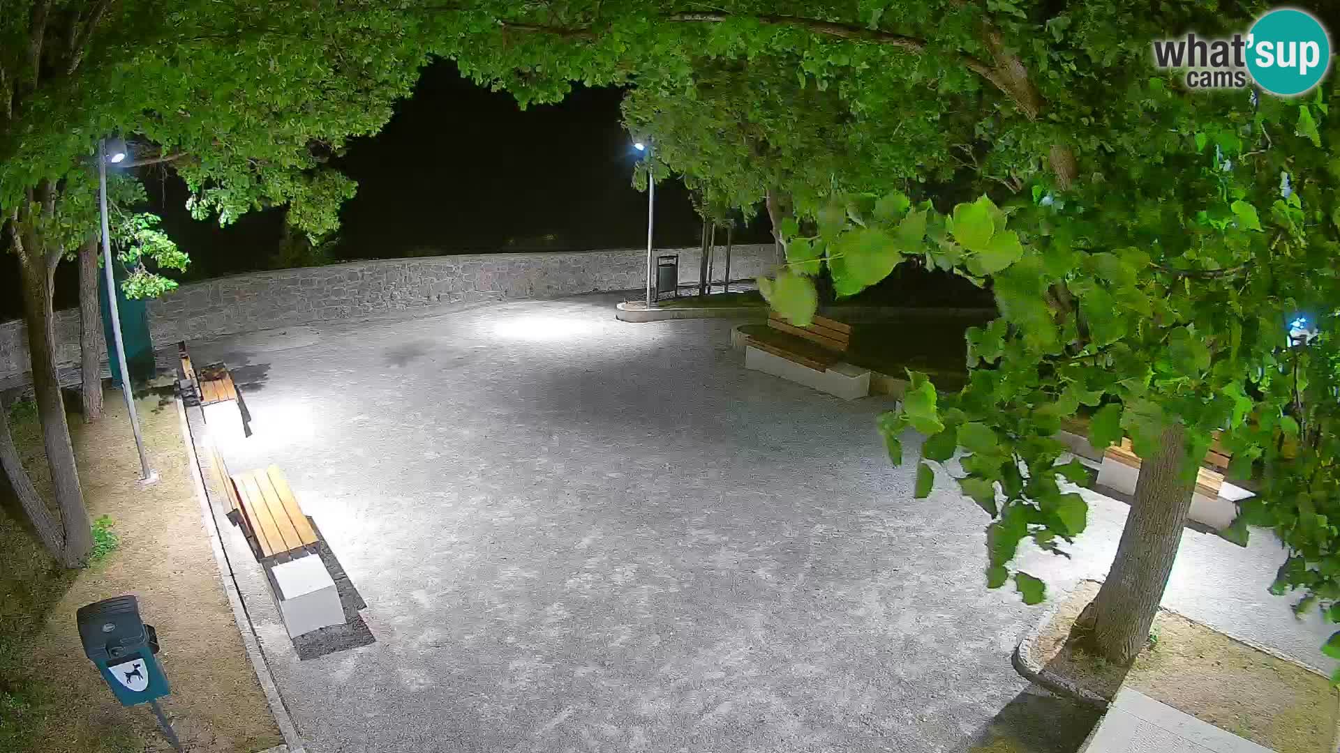 Senj Live Webcam – Schriftstellerpark und Velebit-Kanal