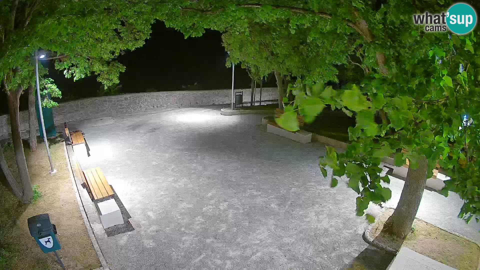 Senj Live Cam – Writers’ Park and the Velebit Channel