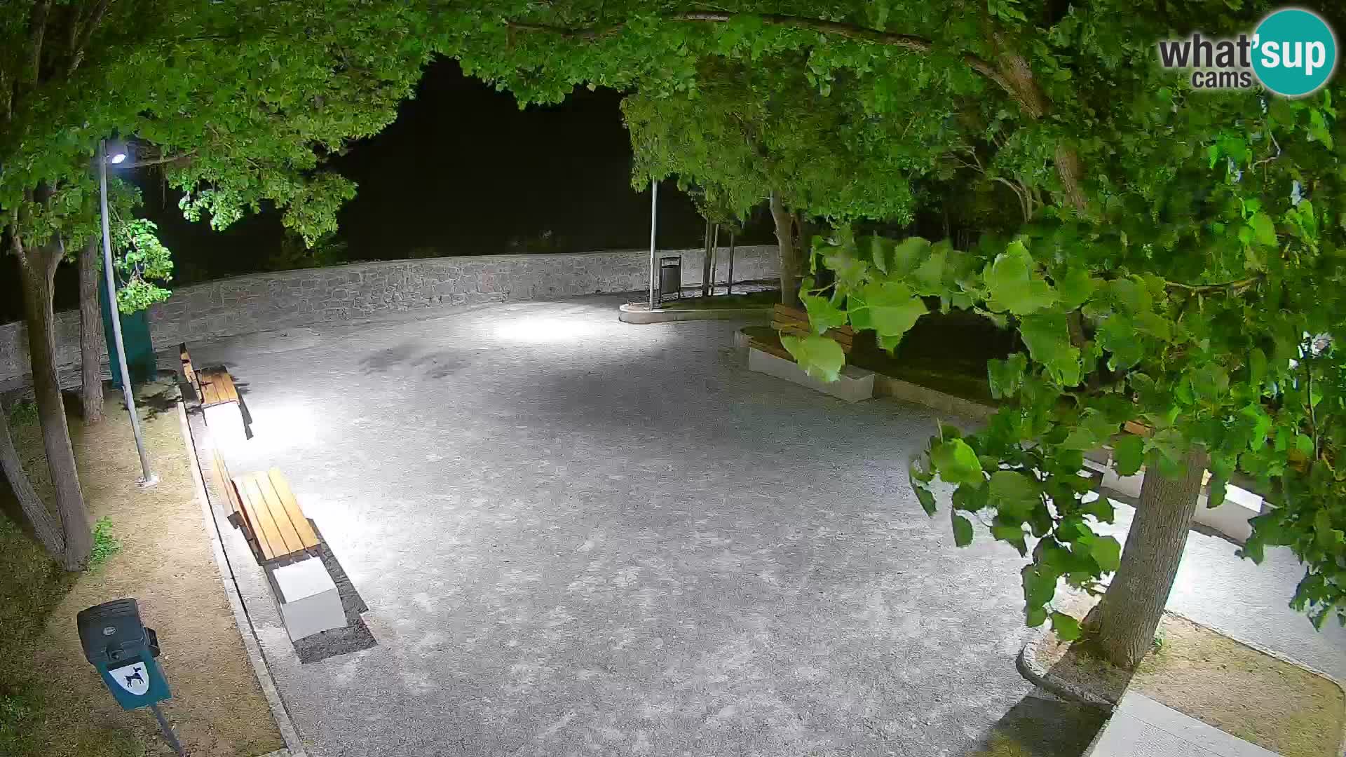 Senj Live Cam – Writers’ Park and the Velebit Channel