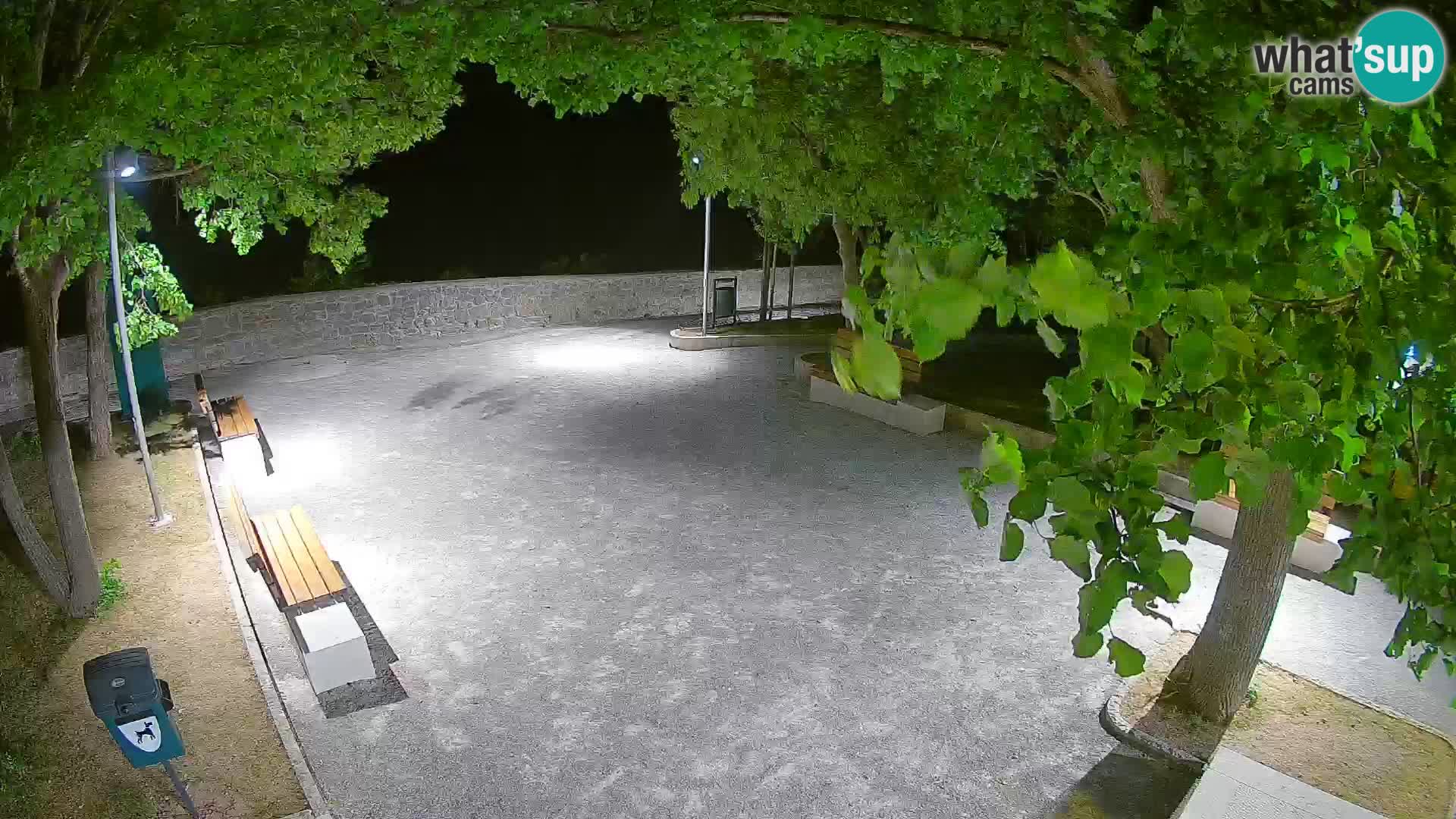 Senj Live Webcam – Schriftstellerpark und Velebit-Kanal