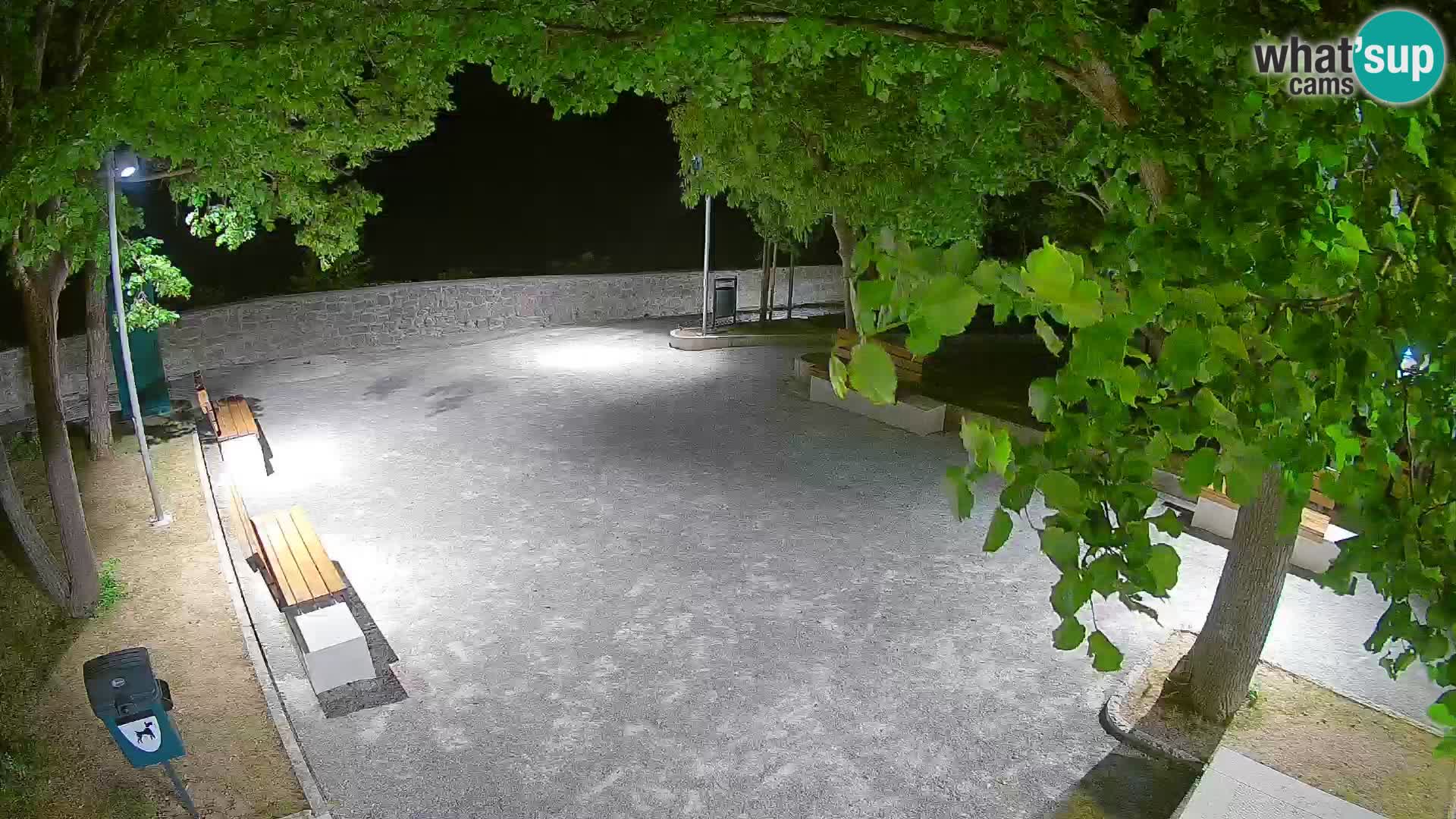 Senj Live Webcam – Schriftstellerpark und Velebit-Kanal