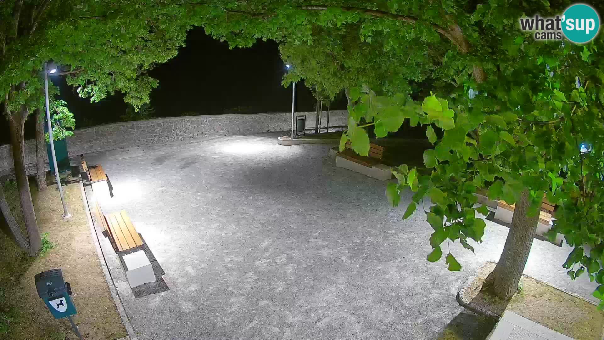 Senj Live Cam – Writers’ Park and the Velebit Channel