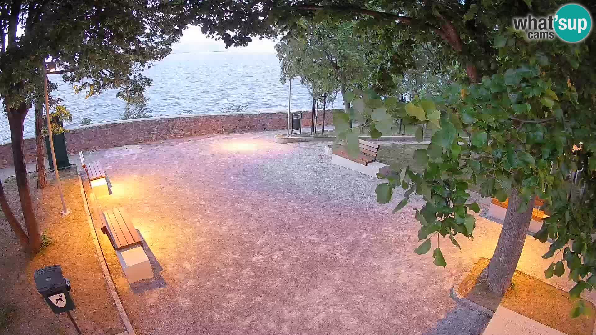 Senj Live Cam – Writers’ Park and the Velebit Channel